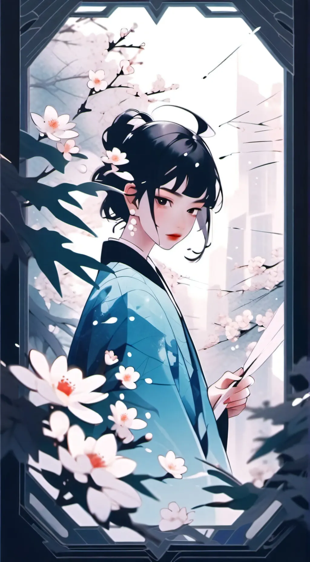 ai character: sing on background