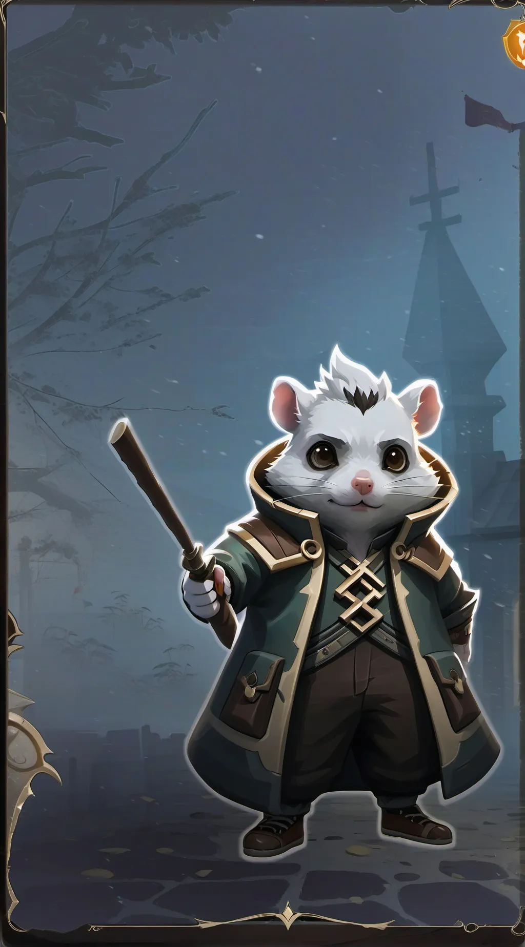 ai character: Bros dead hamster background