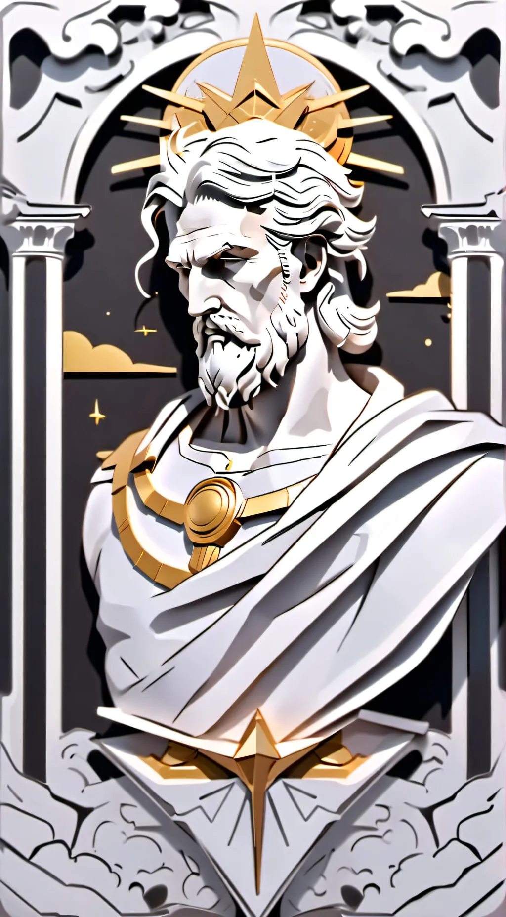 ai character: Zoooooooos) Zeus   background