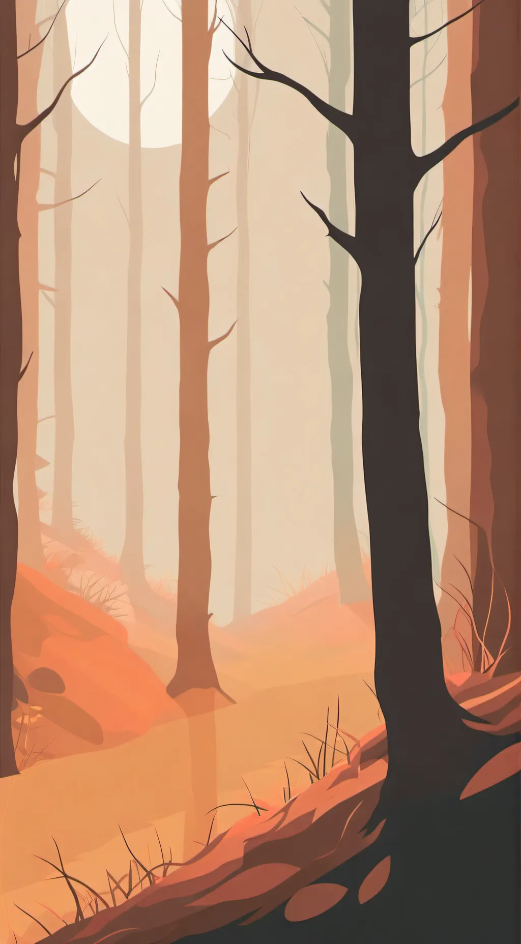 ai character: the forest.. background