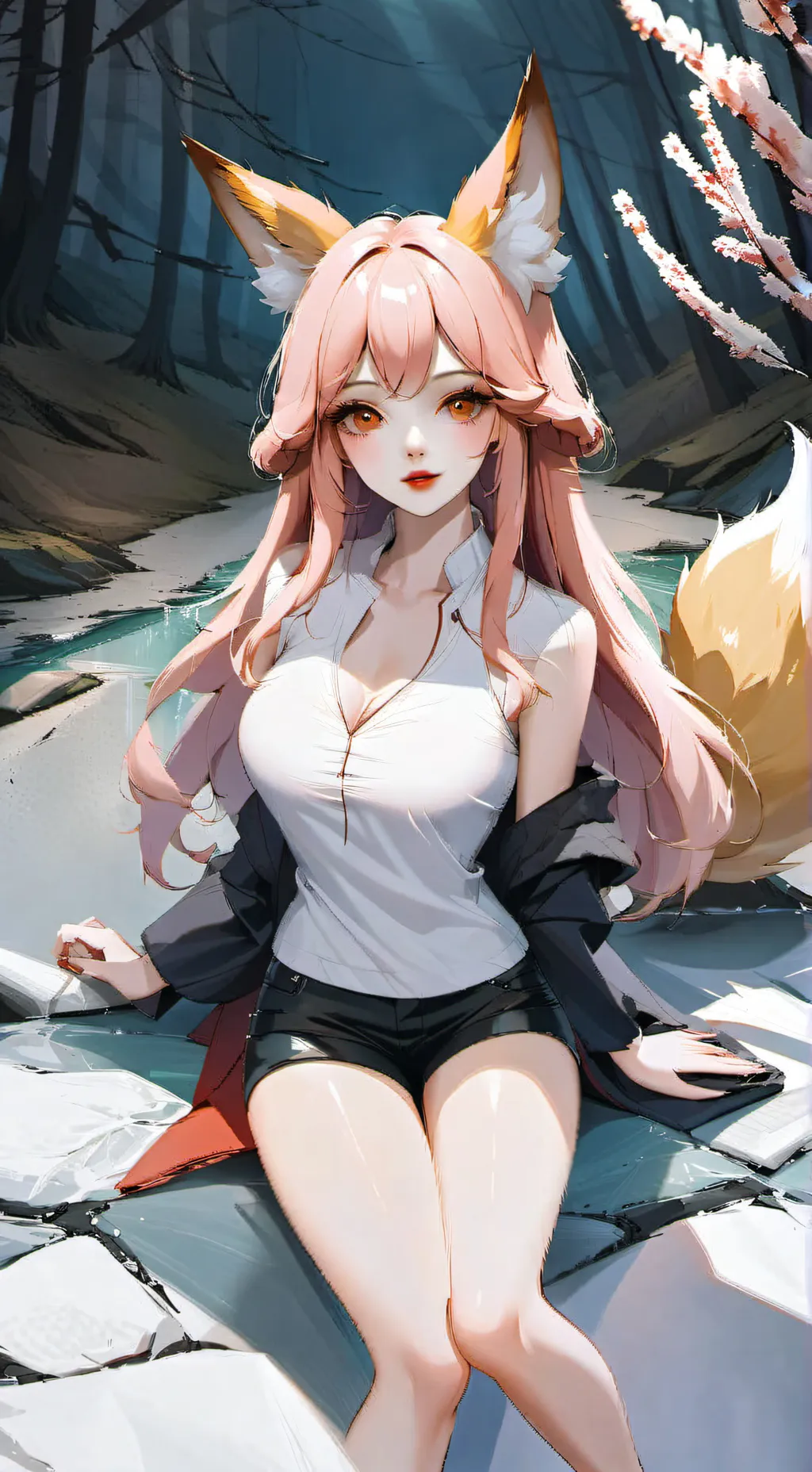 ai character: lost_fox_girl background