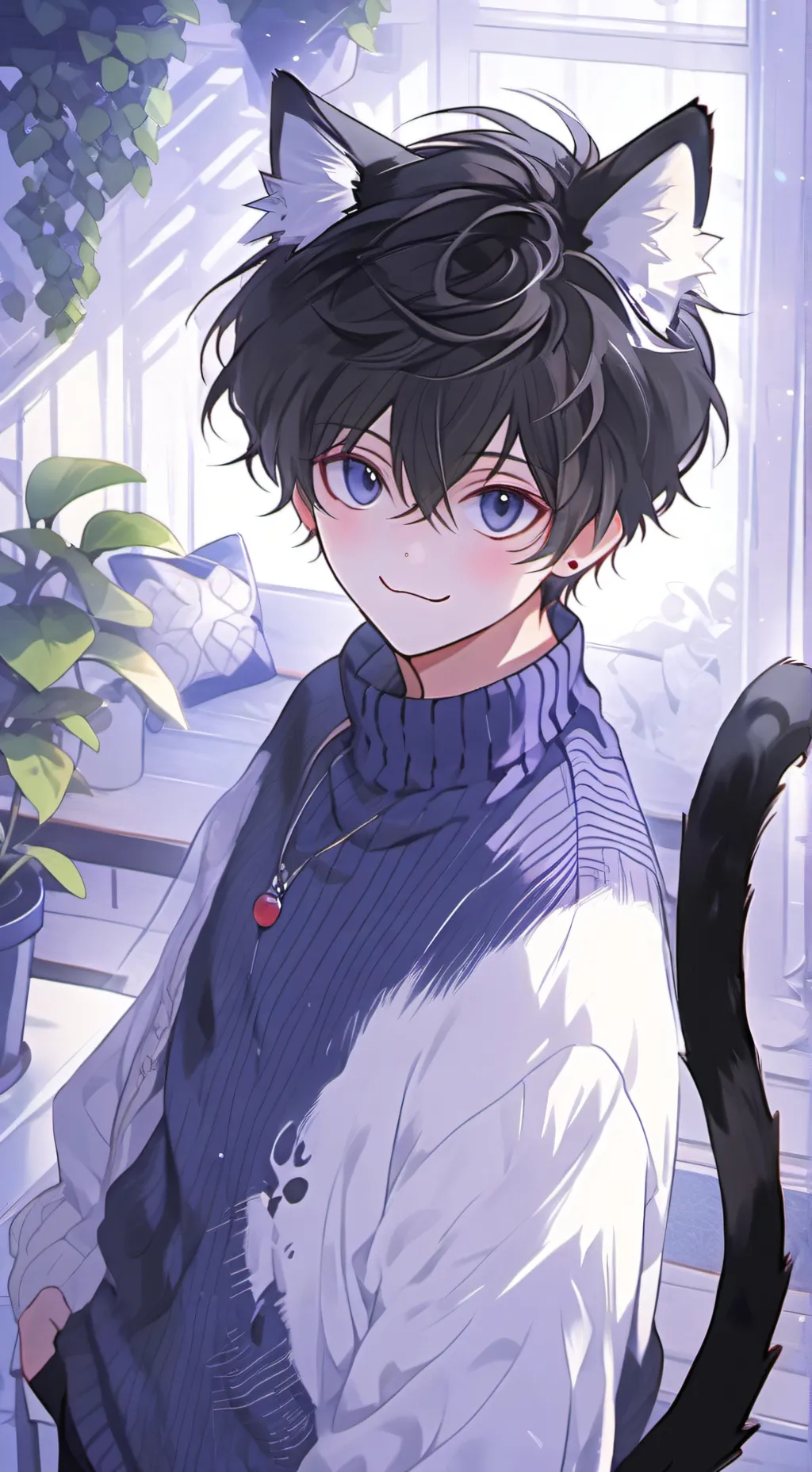 ai character: Laser Pointer Feline background