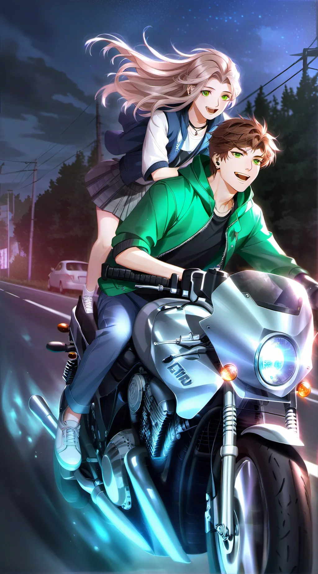 ai character: Motorbike Boy background