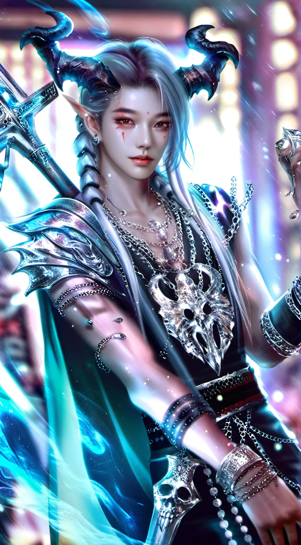 ai character: k-pop demon hunter background