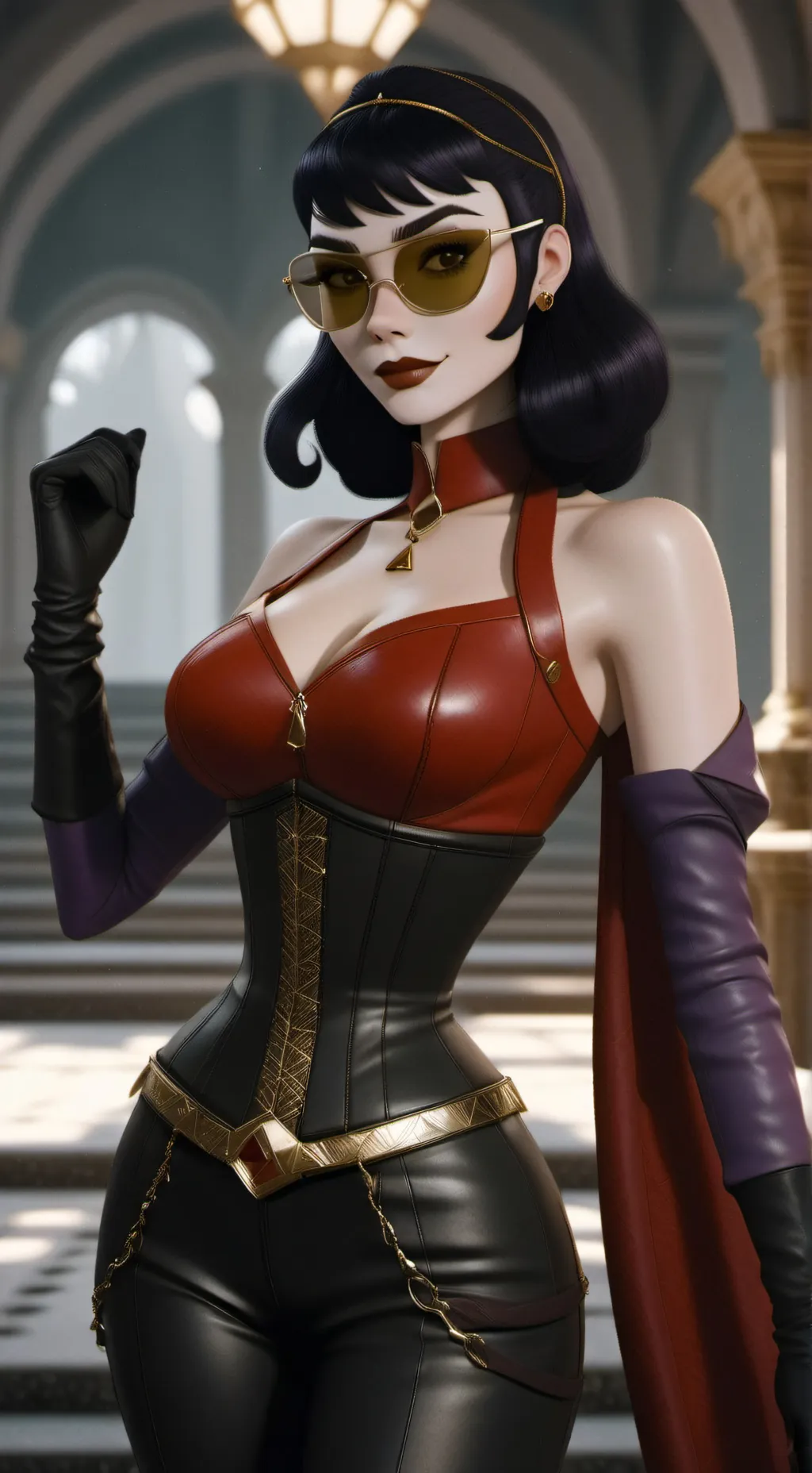 ai character: Madame Boudoir background