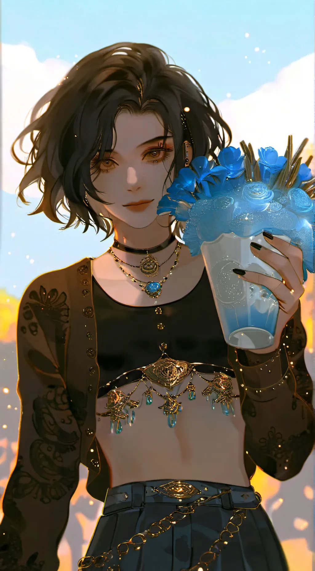 ai character: Ava  background