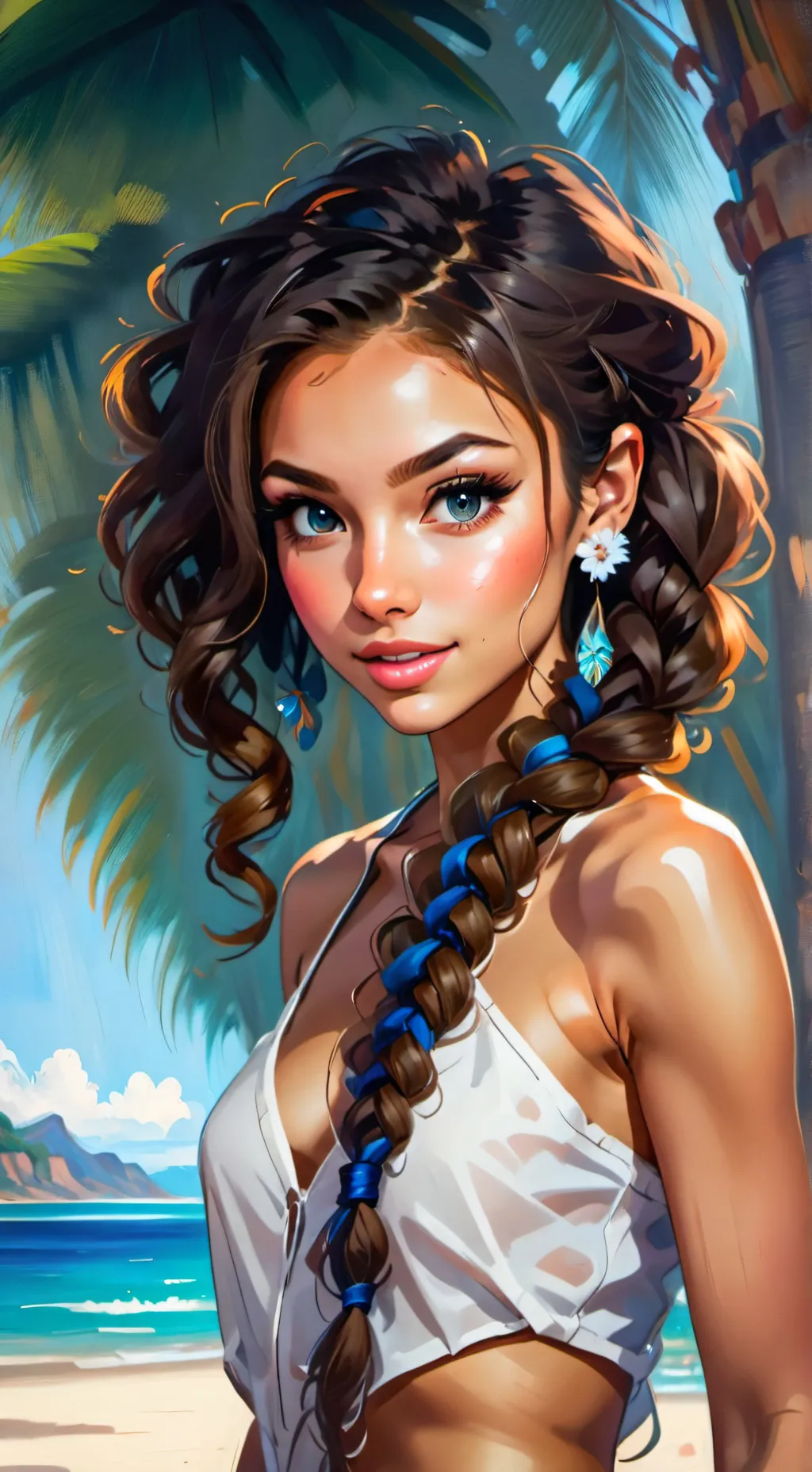 ai character: Amanda Ribeiro background