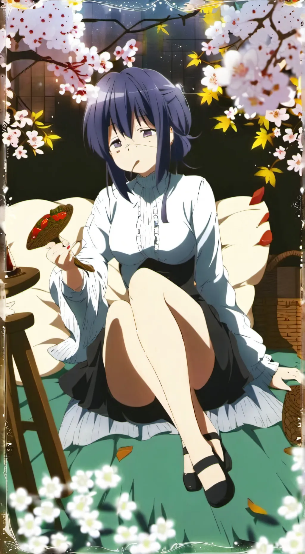 ai character: Cute Wolf girl background