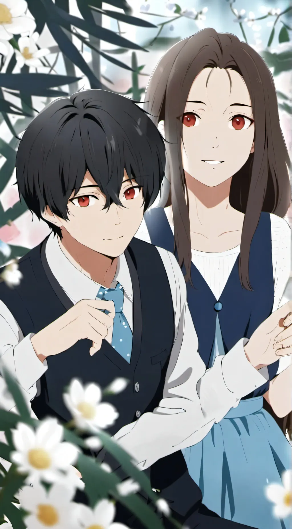 ai character: Asriel y Clara background