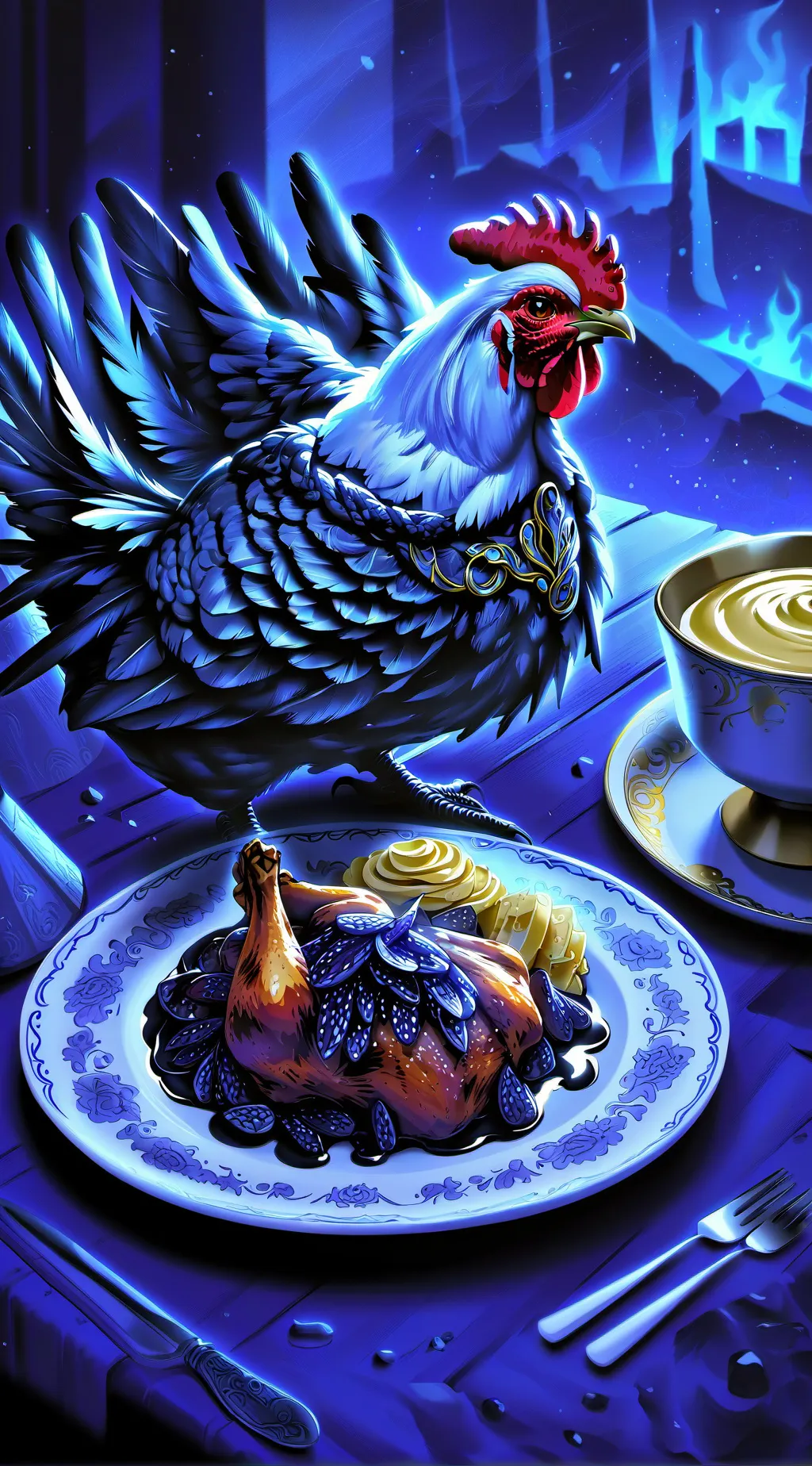 ai character: Roaster background