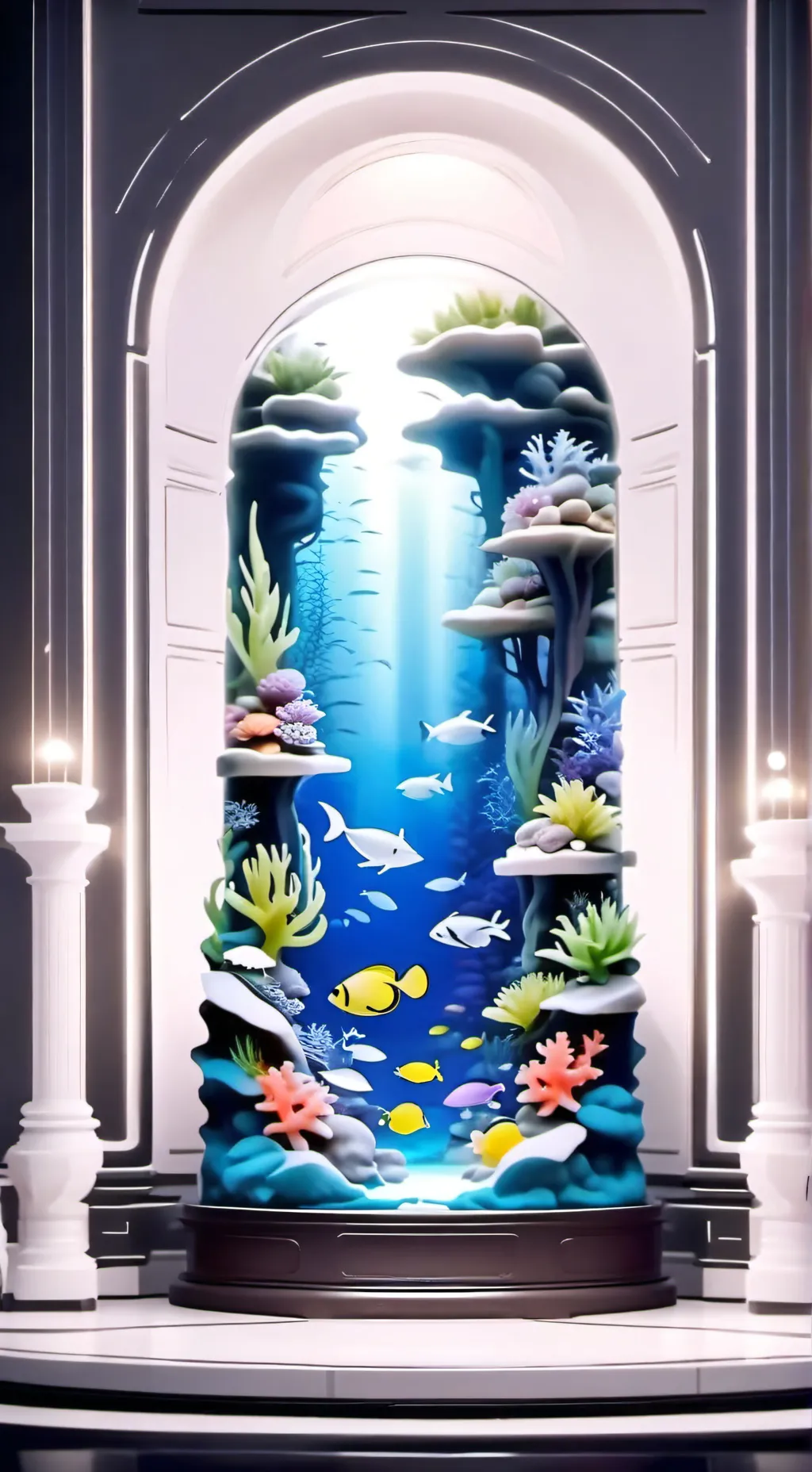 ai character: aquaum background