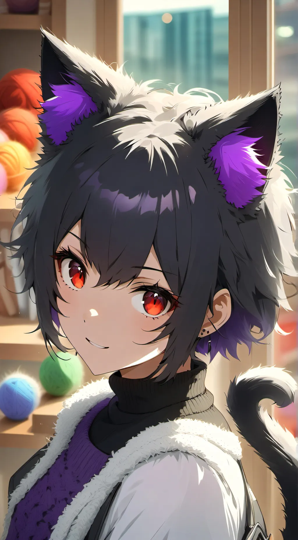 ai character: Mystic Kitten Furr background
