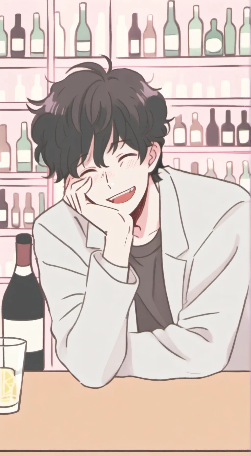 ai character: deku but drunk background