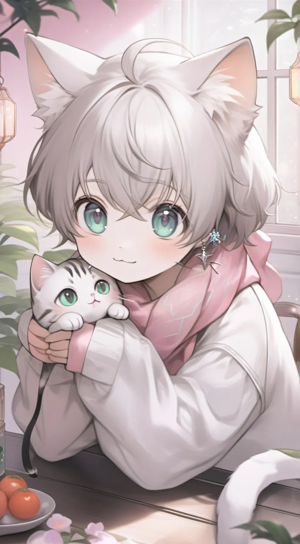 ai character: Silver Paws Furry background