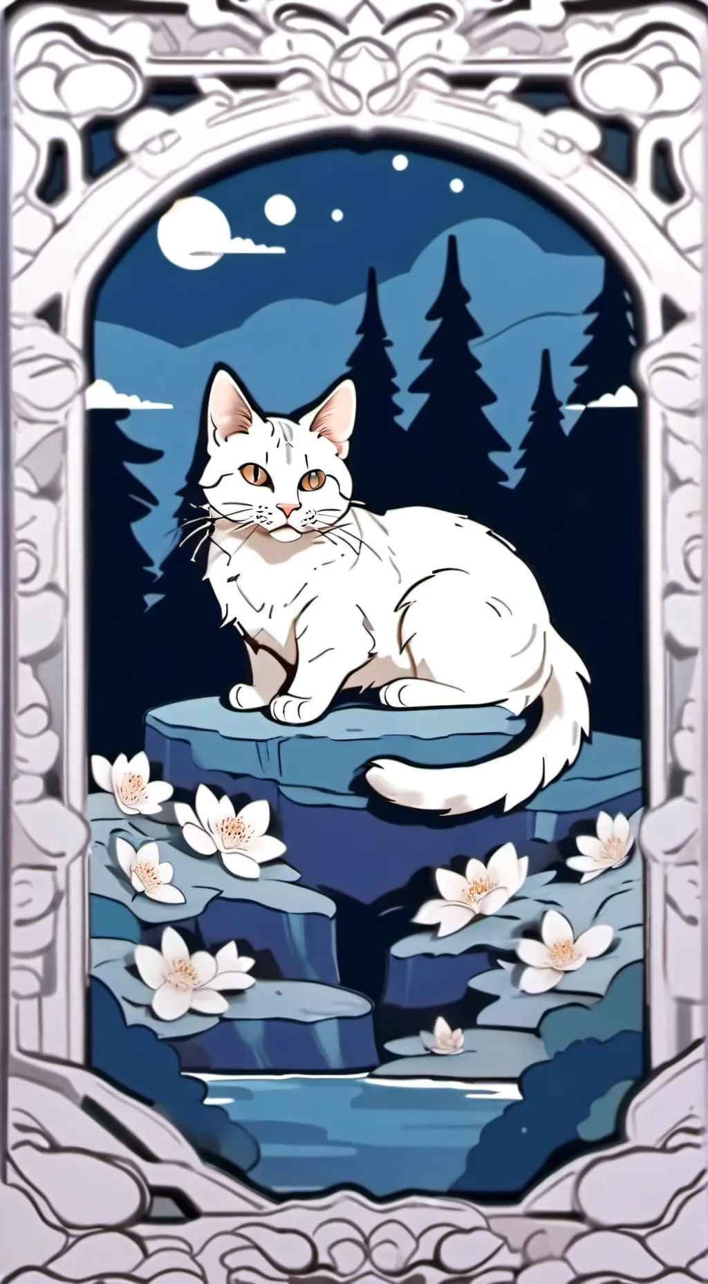 ai character: Cat background