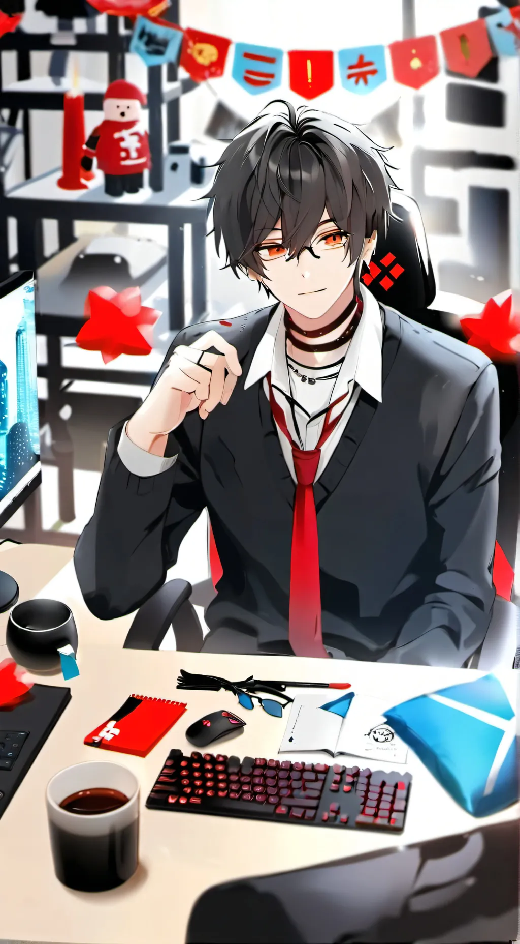 ai character: my e dater friend  background