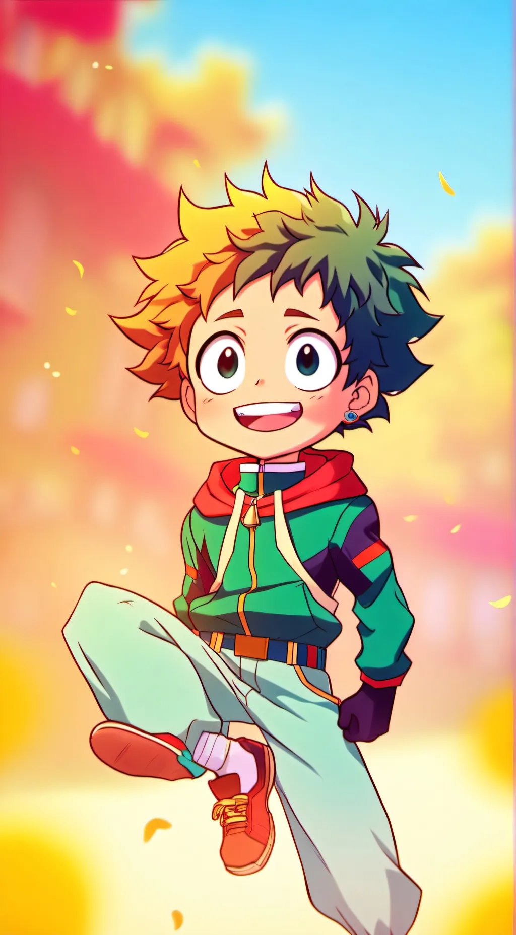 ai character: MHA squid game background