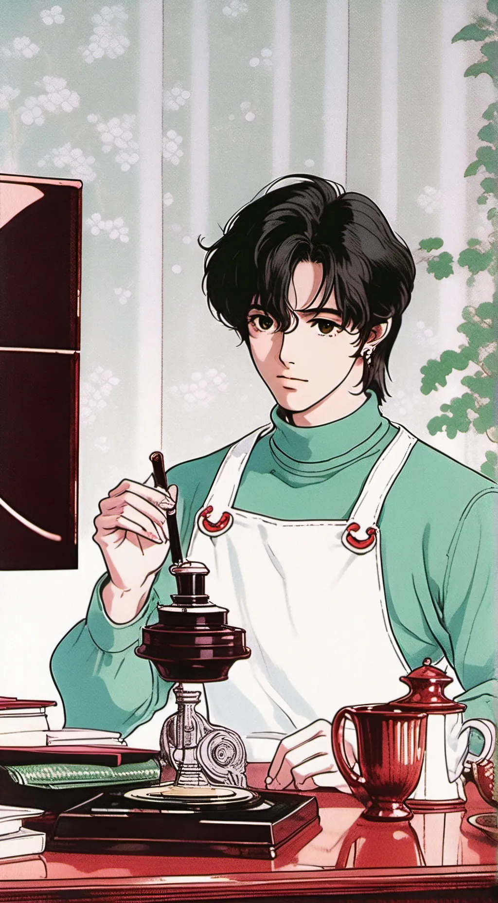 ai character: 🪷𝓡𝓸𝔀𝓪𝓷🪷 background