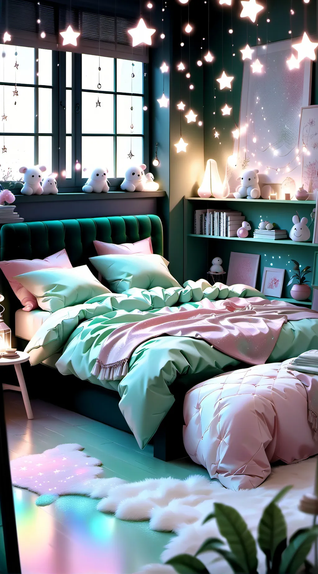 ai character: kny sleepover background