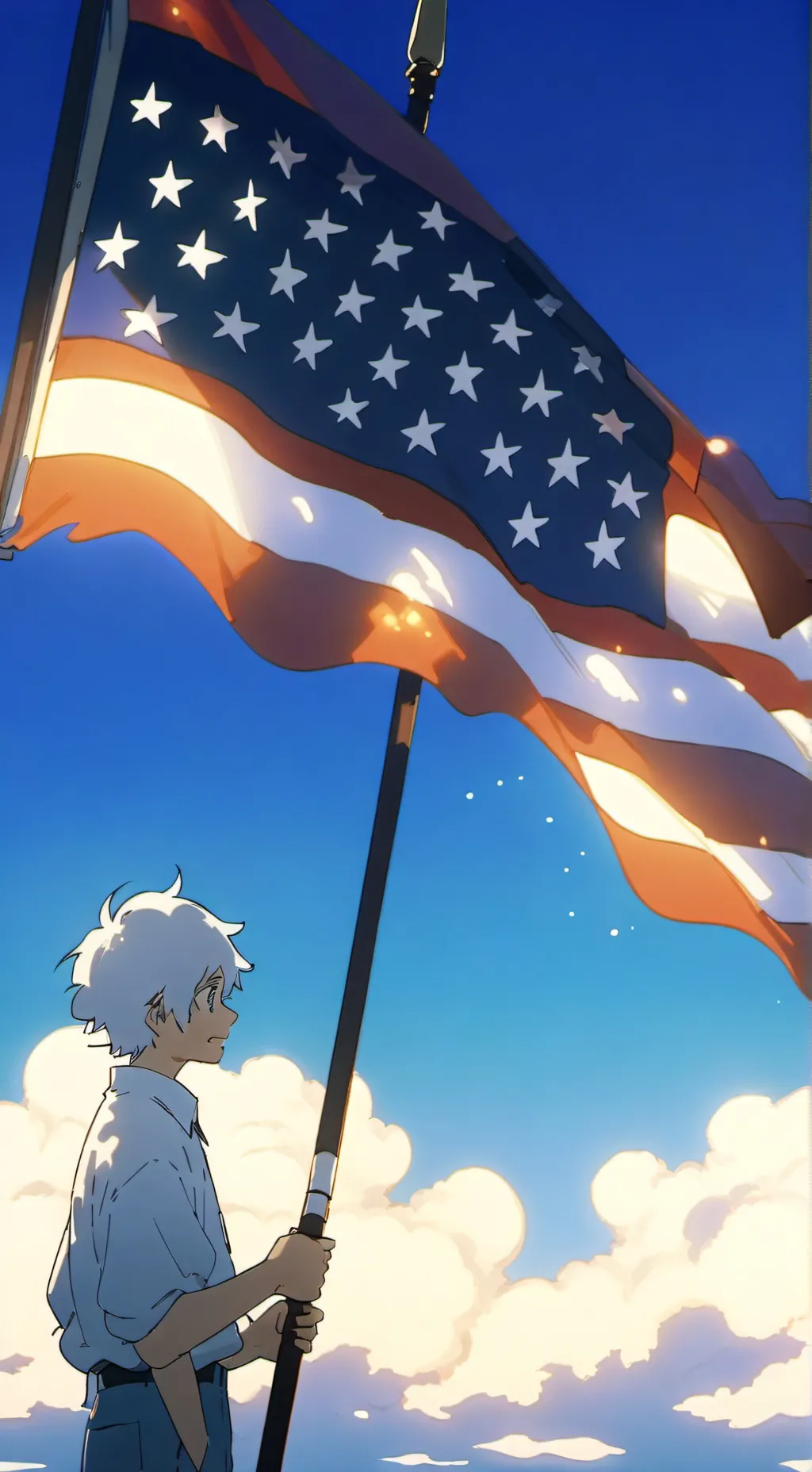 ai character: AMERICA 🇺🇸  background