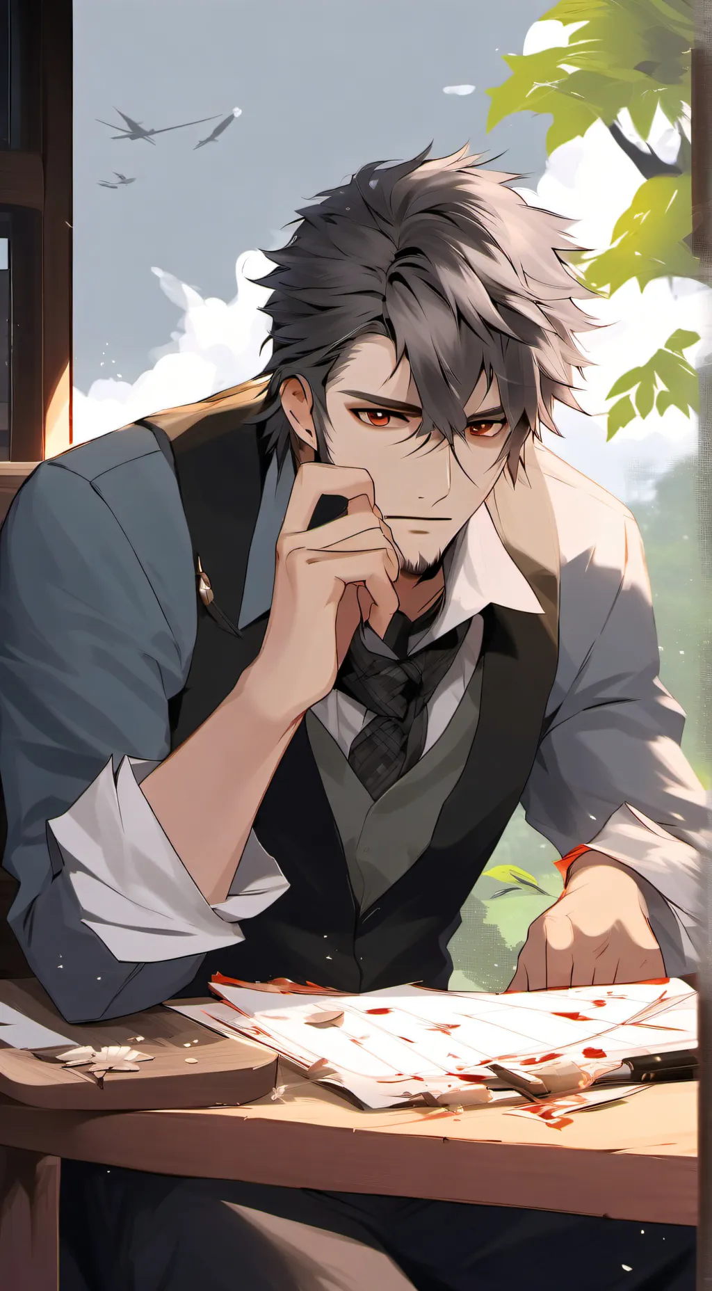 ai character: abusive father  background