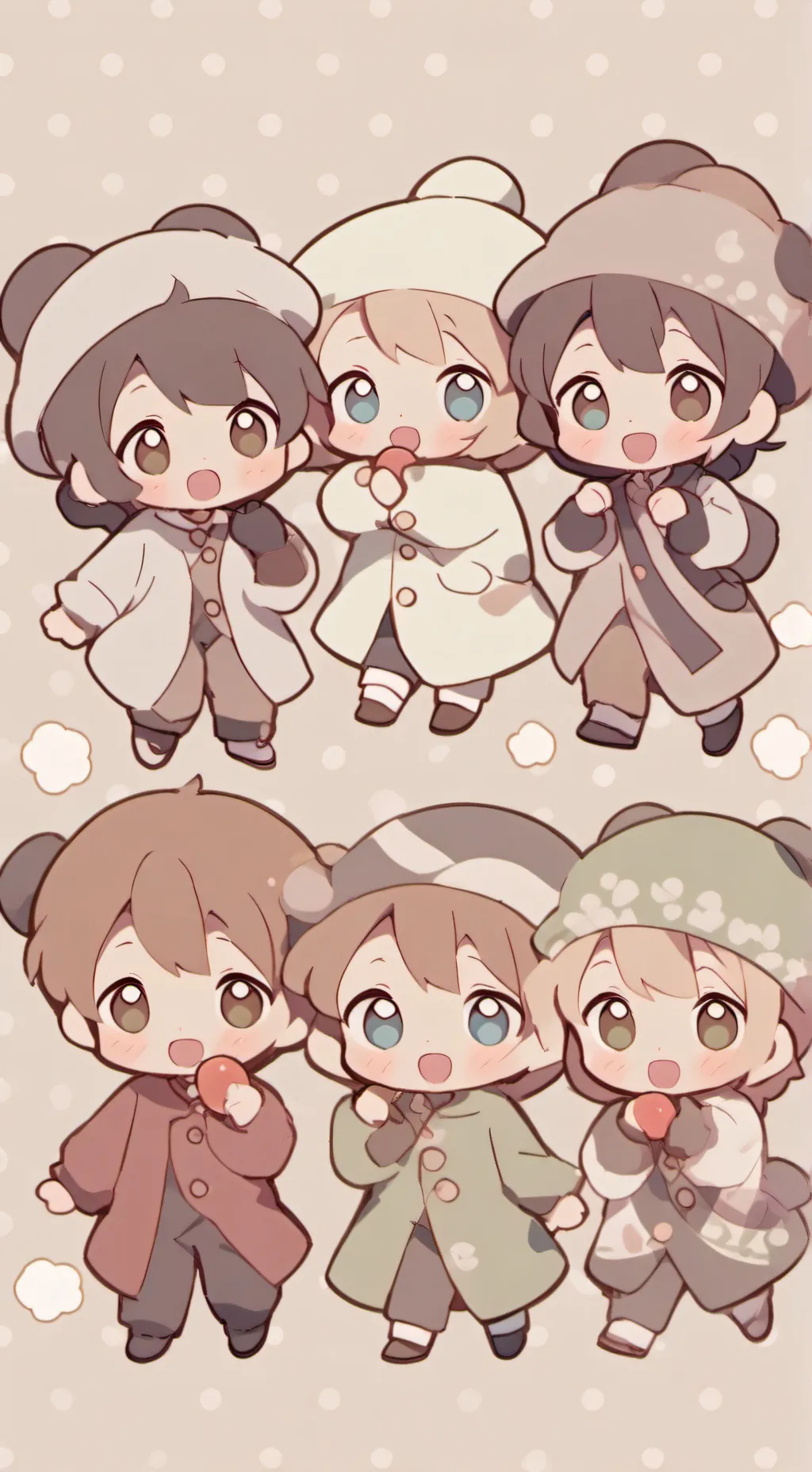 ai character: Elemente babys  background