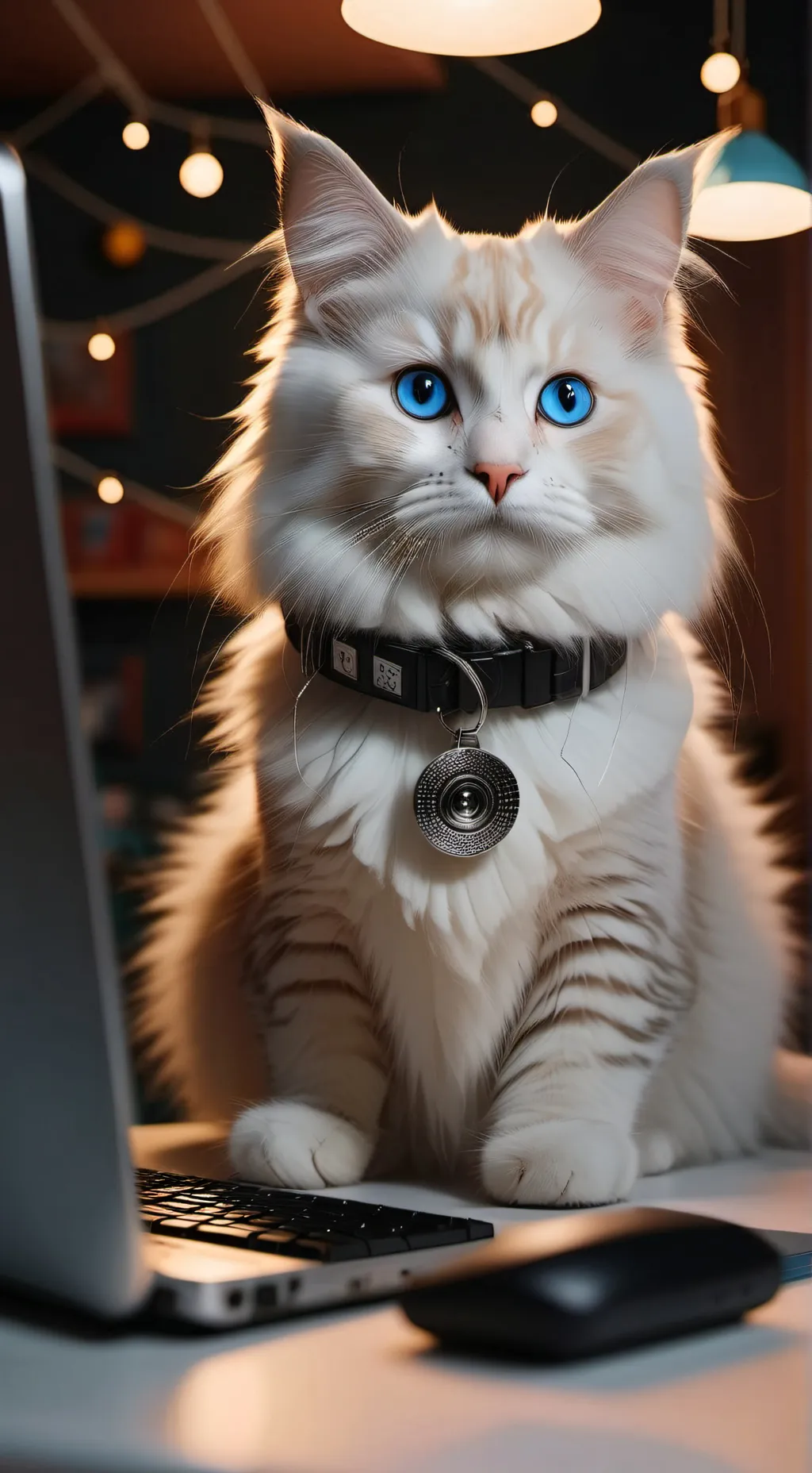 ai character: Cosmikitty background