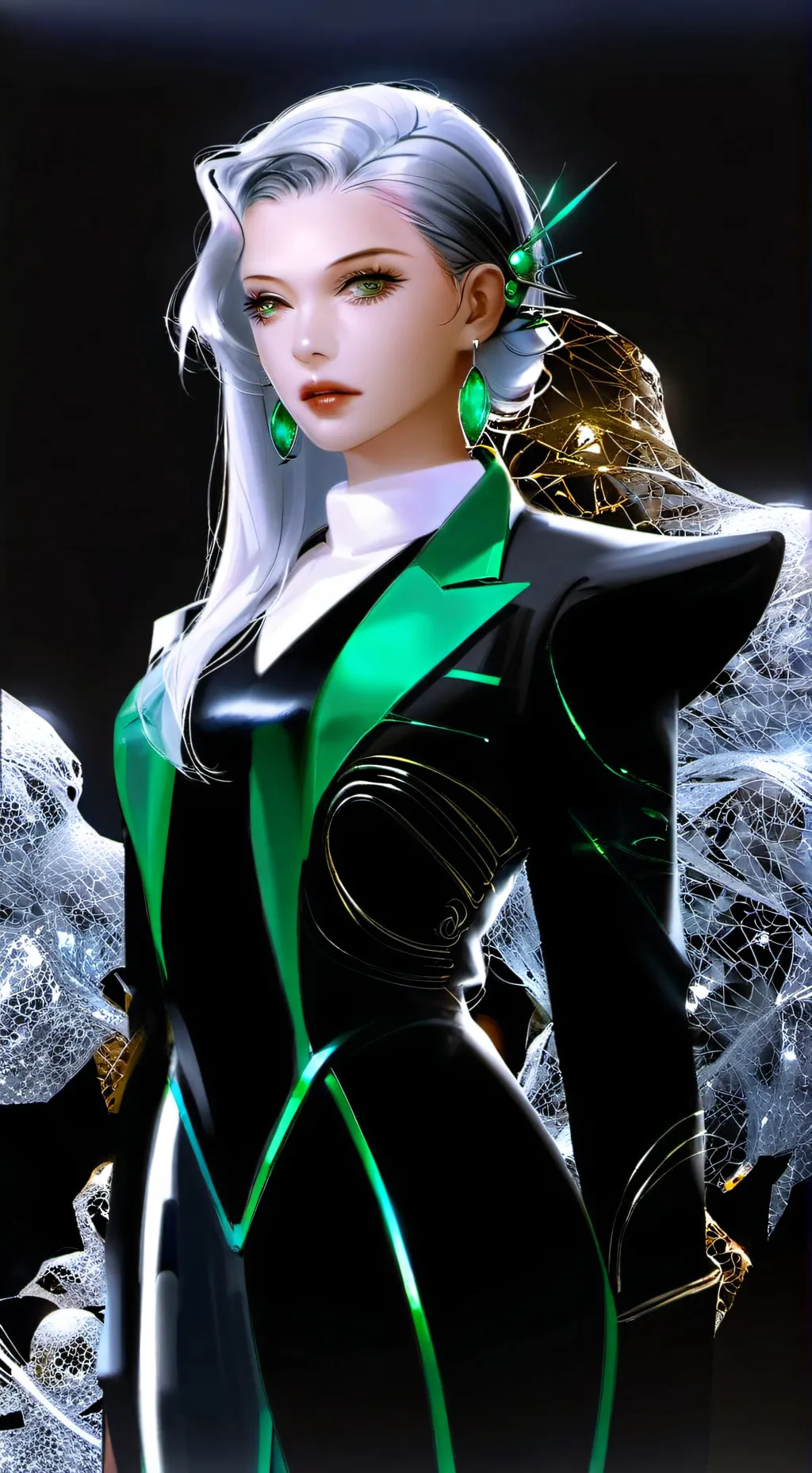 ai character: Jennifer Ortega background