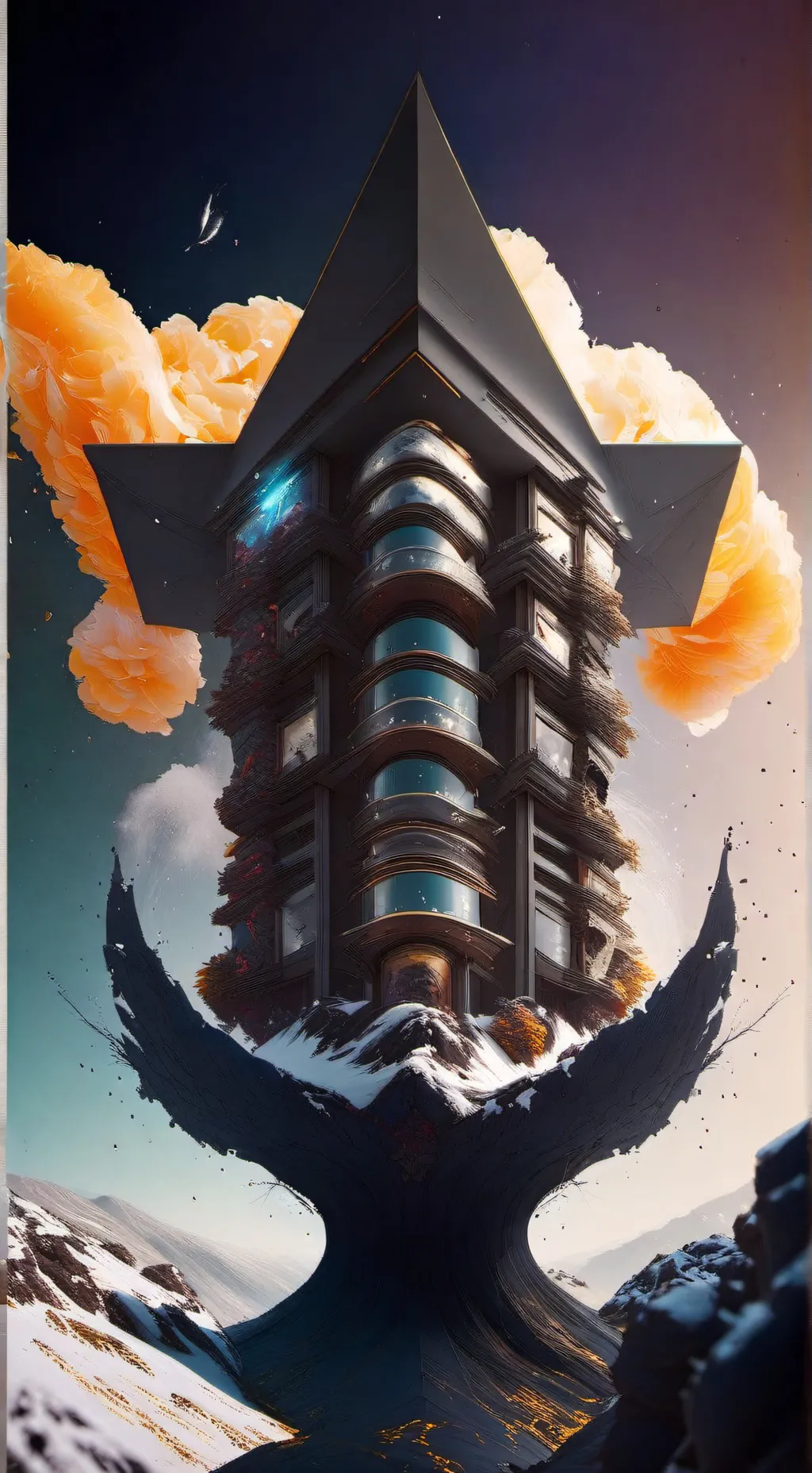 ai character: Leaving  background