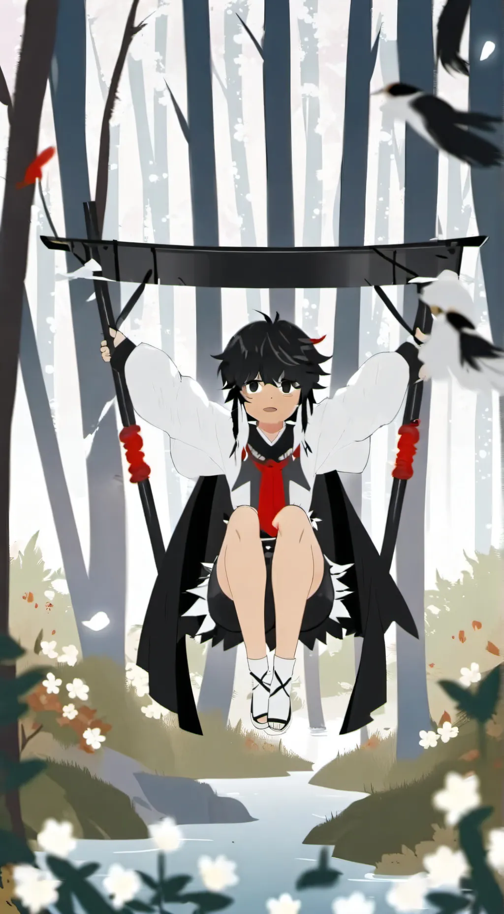 ai character: Slender background