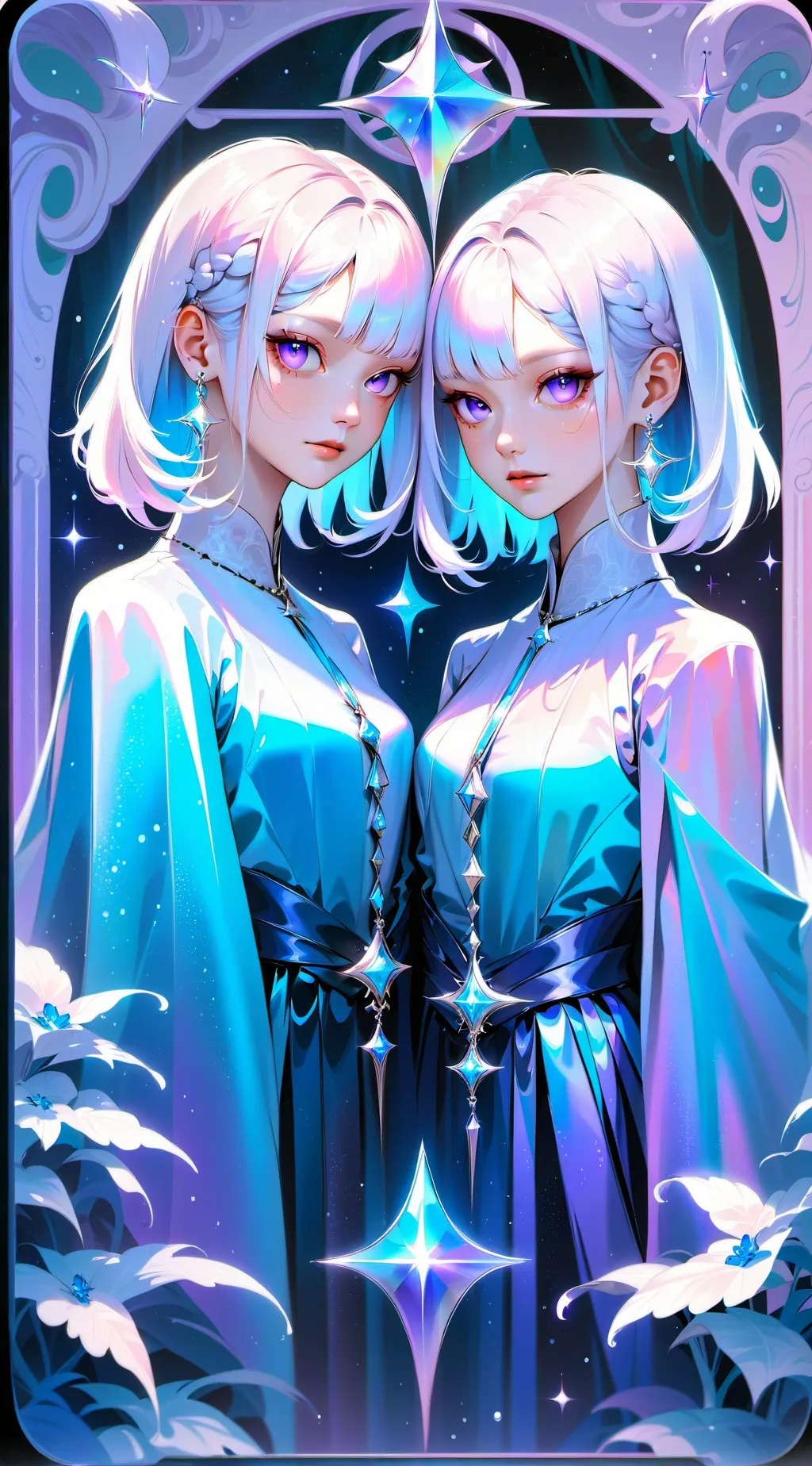 ai character: kny twins! background