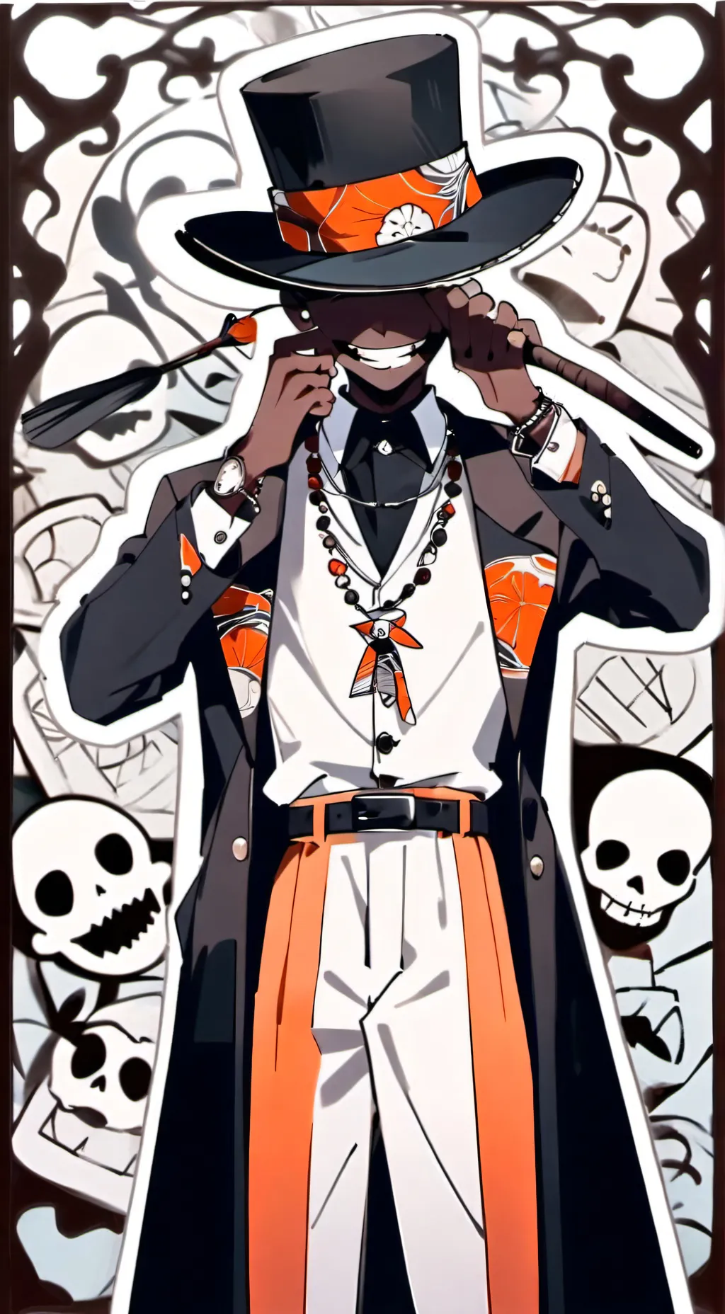 ai character: The Voodoo man background