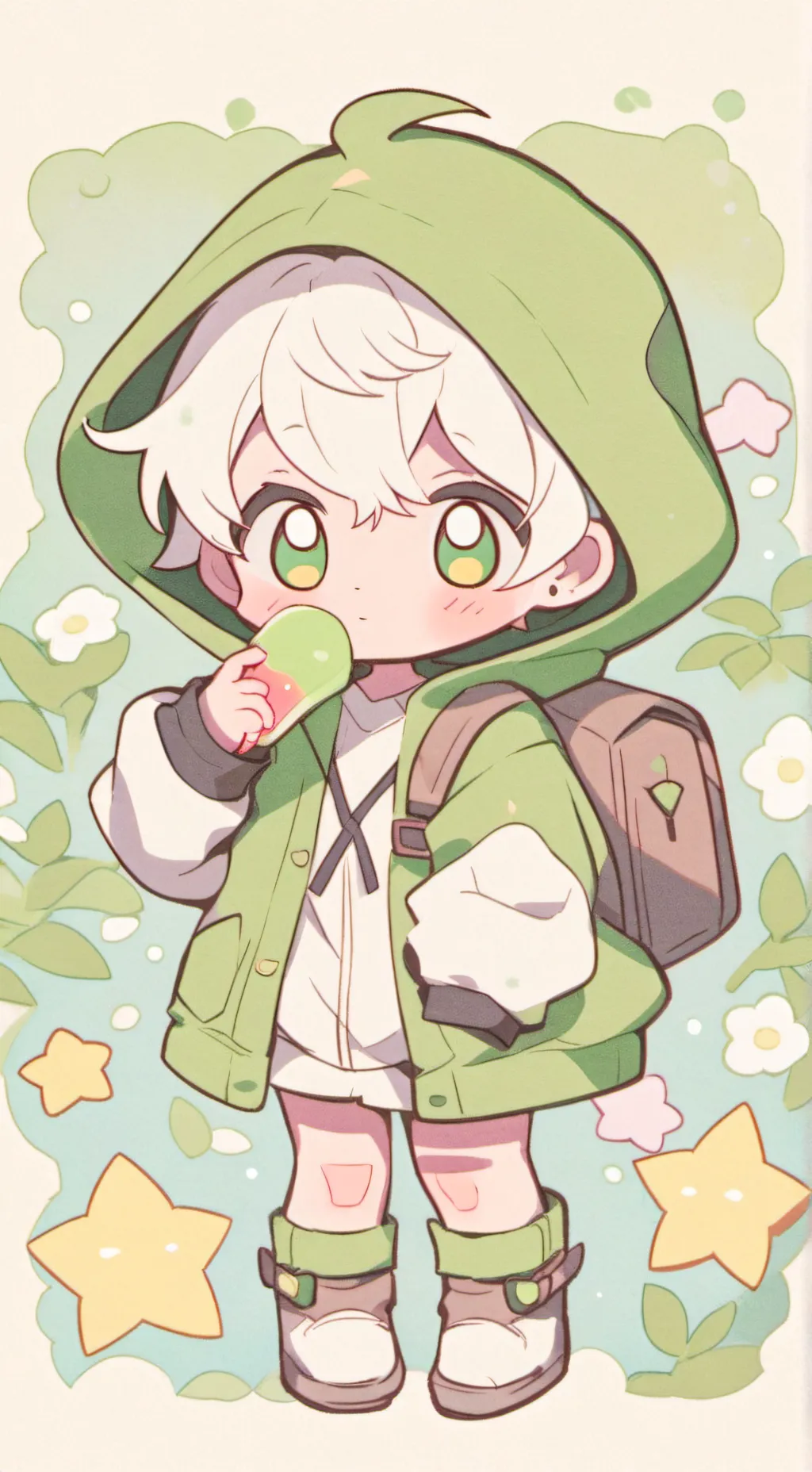 ai character: Cute wittle baby  background