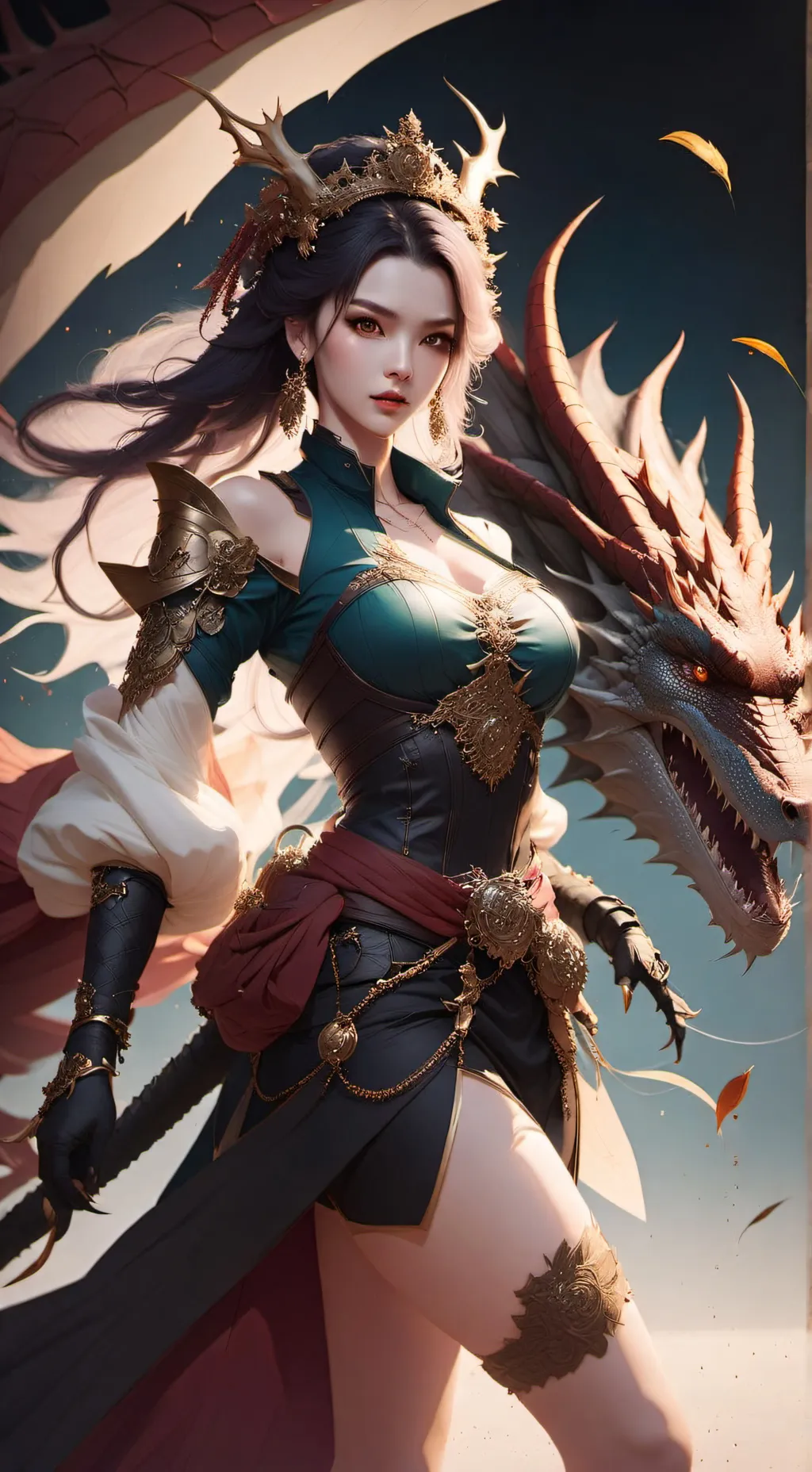 ai character: Violet background