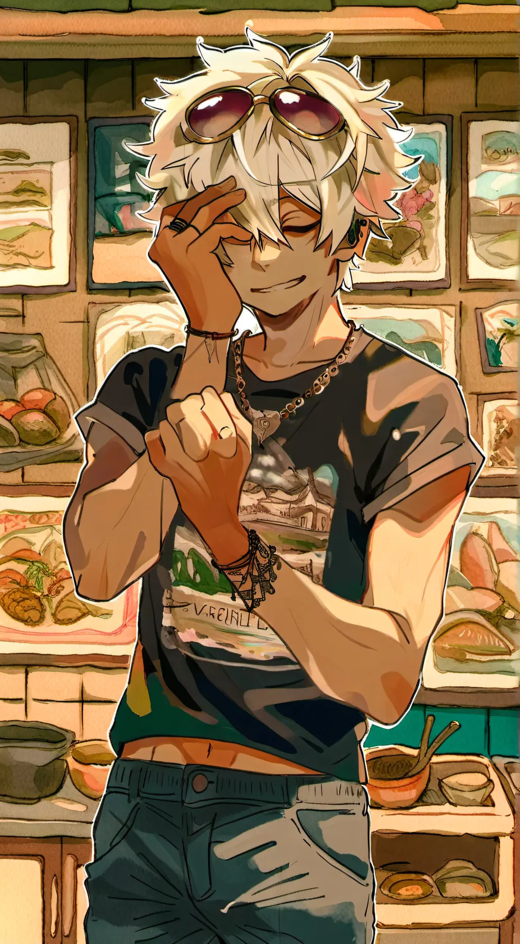 ai character: °•MAXWELL •°♤ background