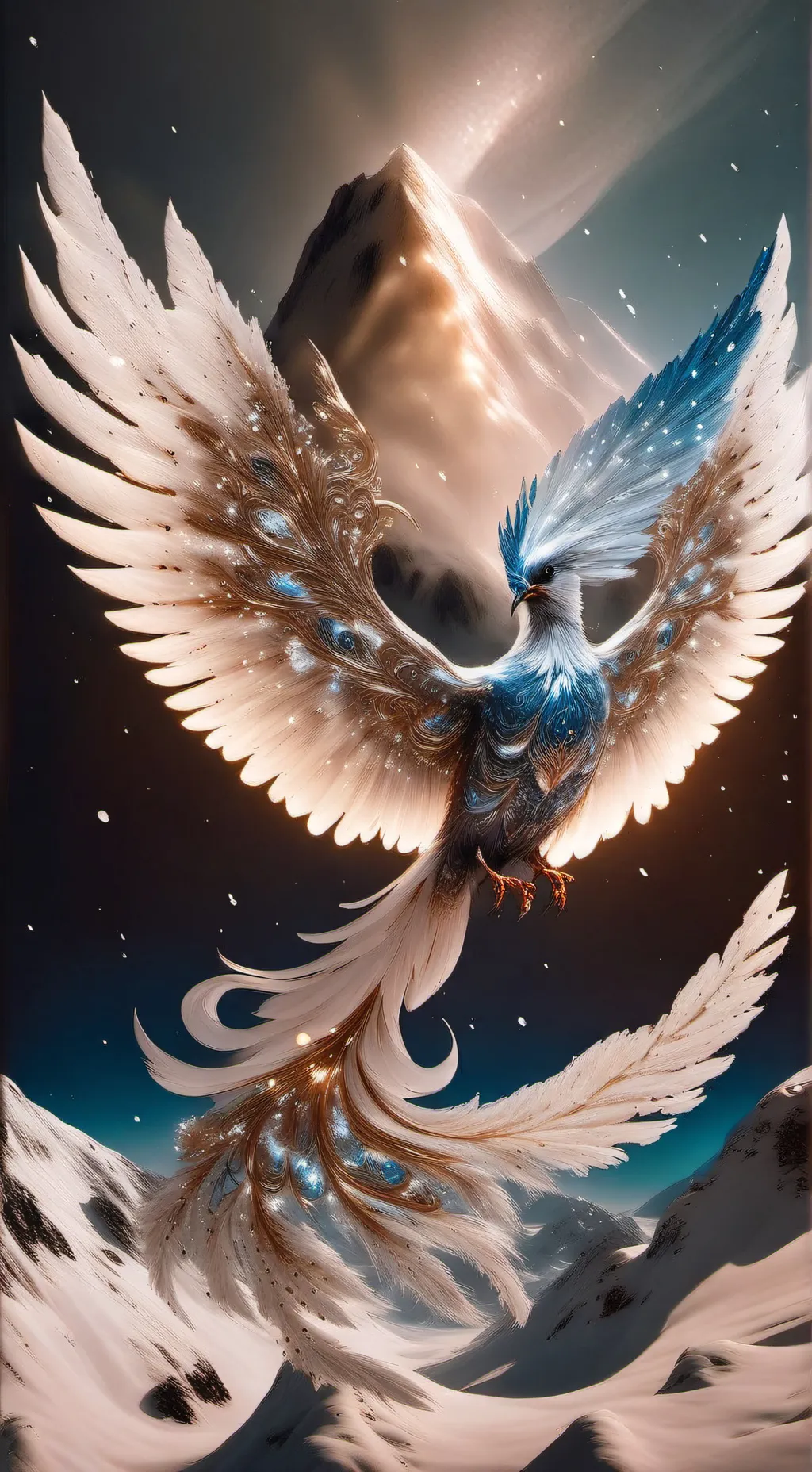 ai character: ice background