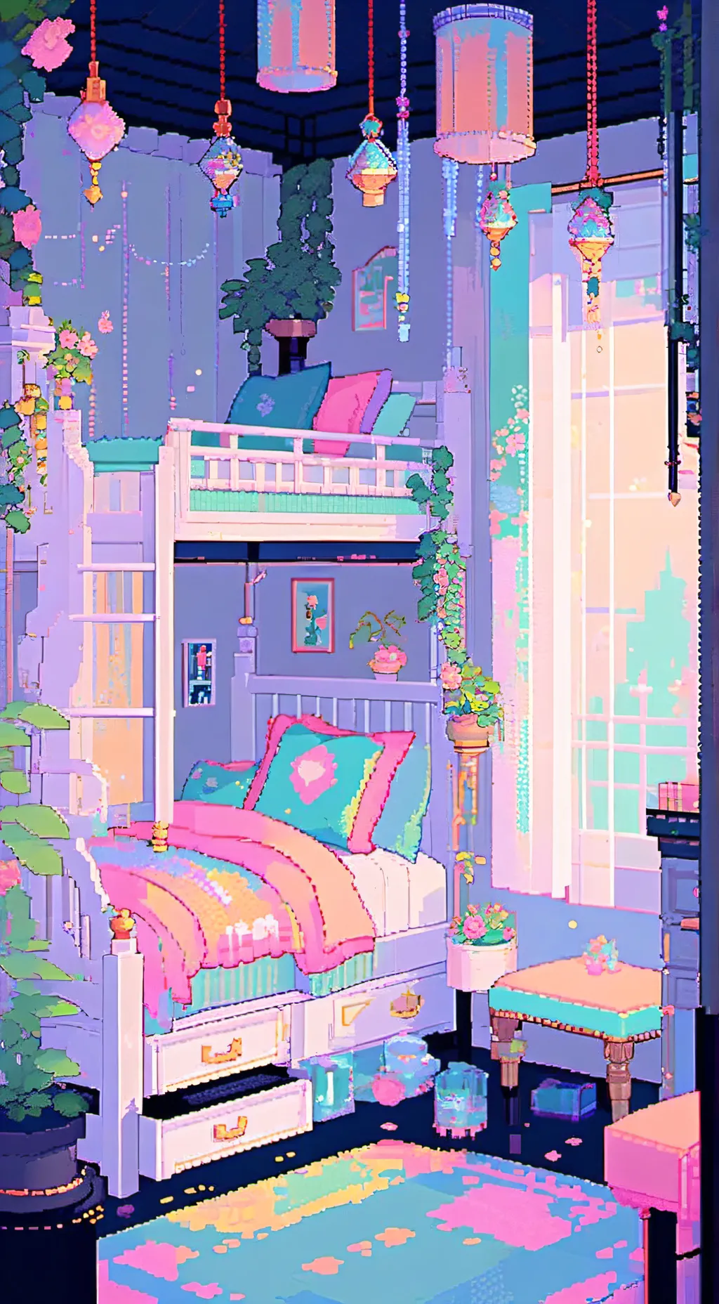 ai character: science sleepover background