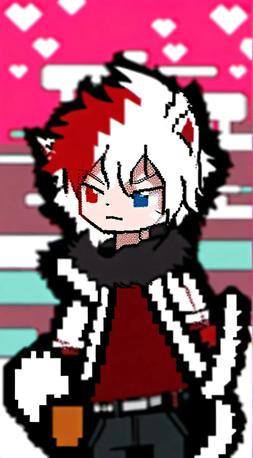 ai character: shoto as a cat background