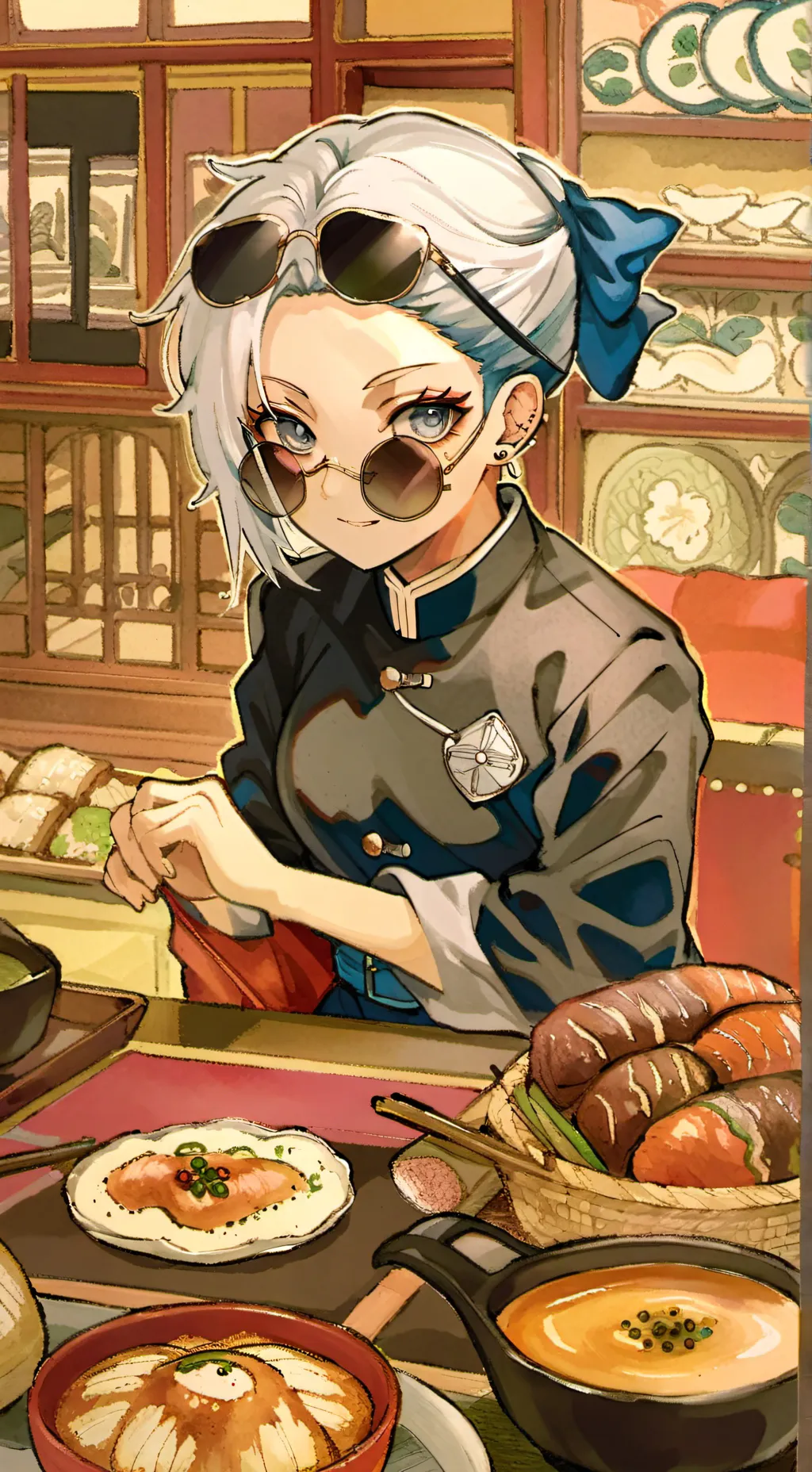 ai character: Female Gojo background