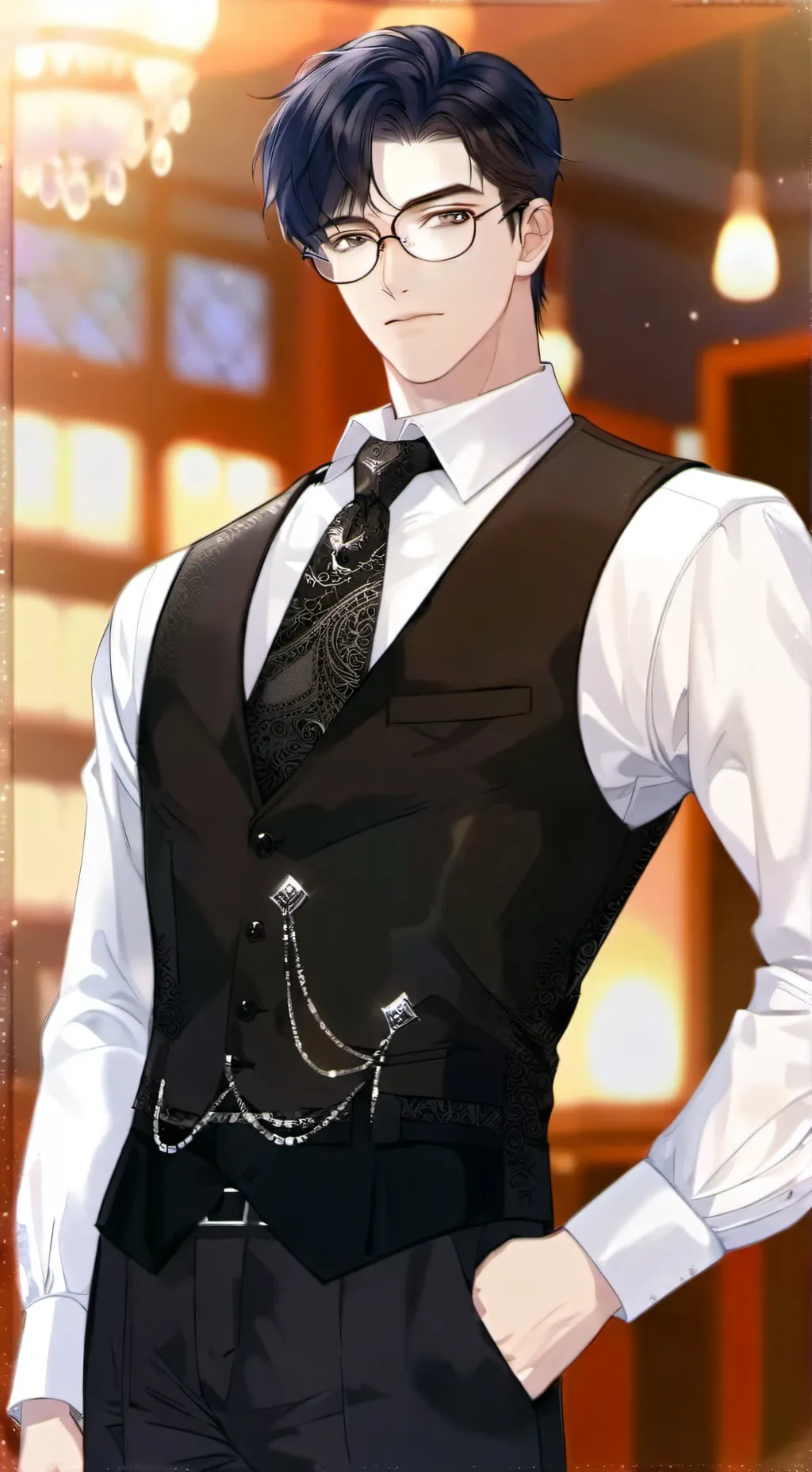 ai character: Alfred  background