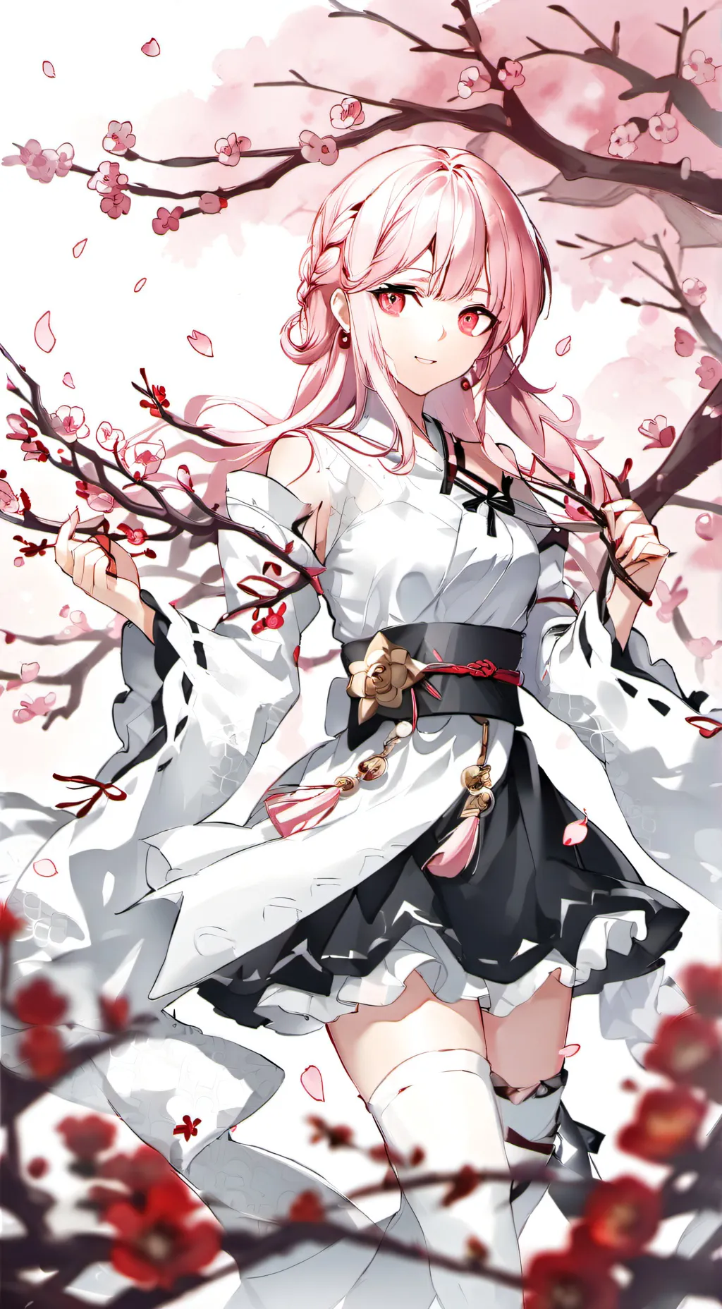 ai character: Kny x MHA prom background