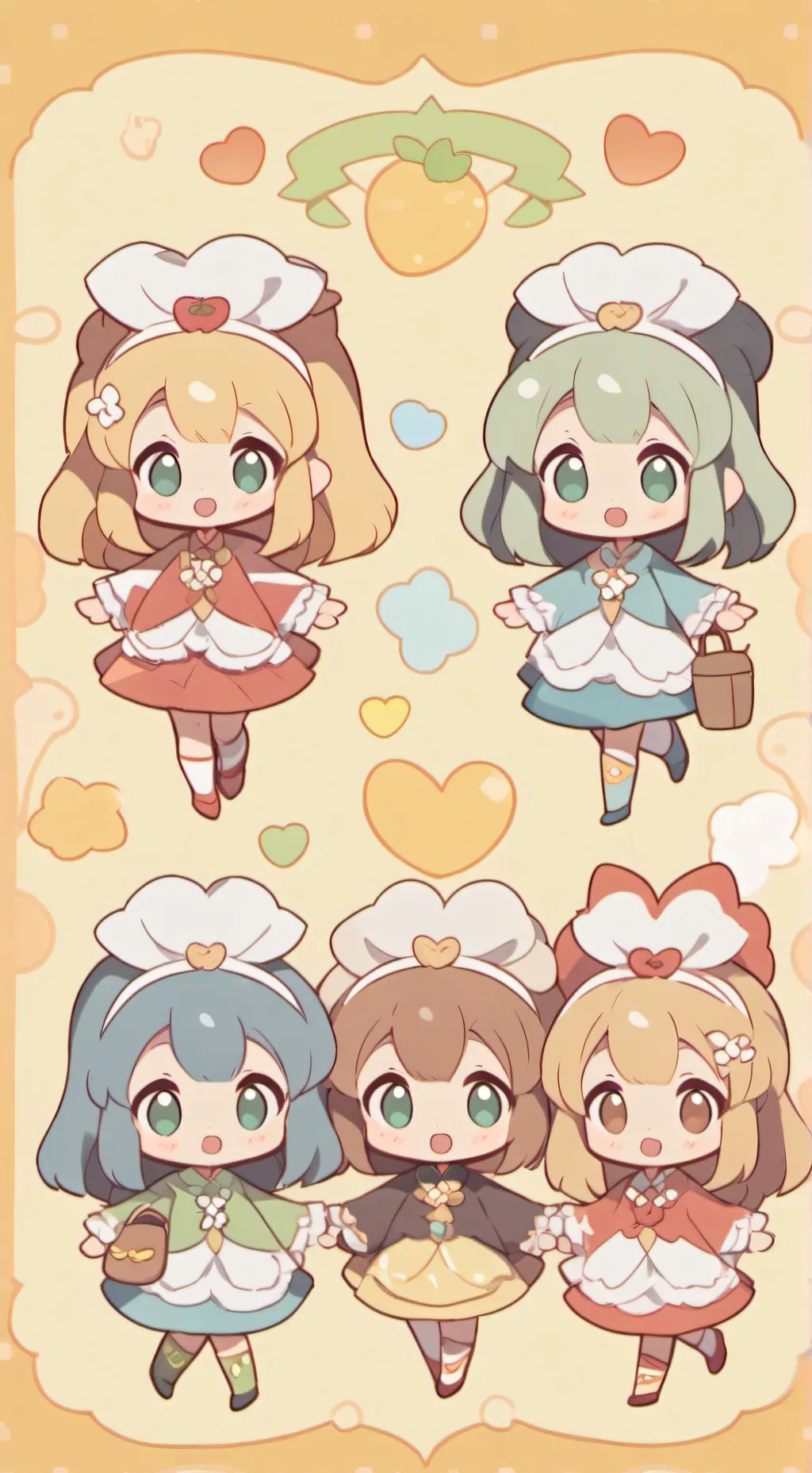 ai character:  bebés en tu casa background