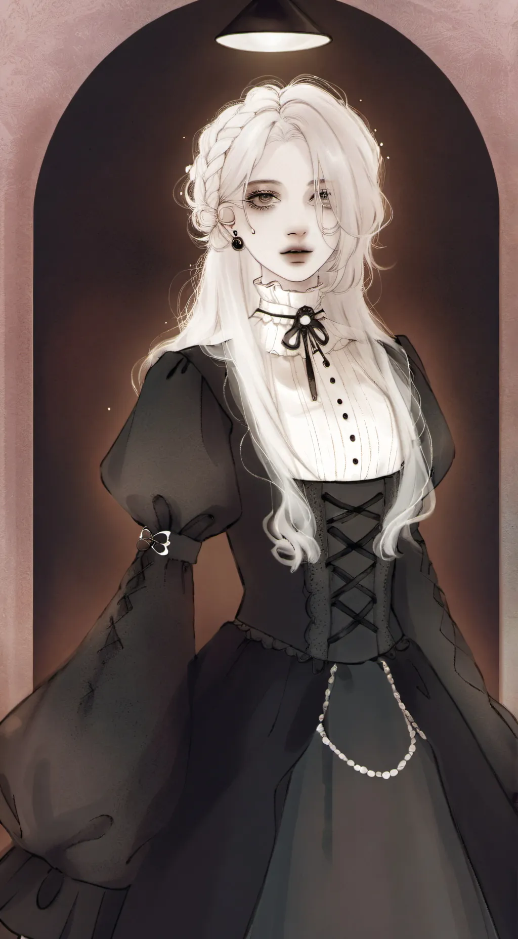 ai character: secret girl background