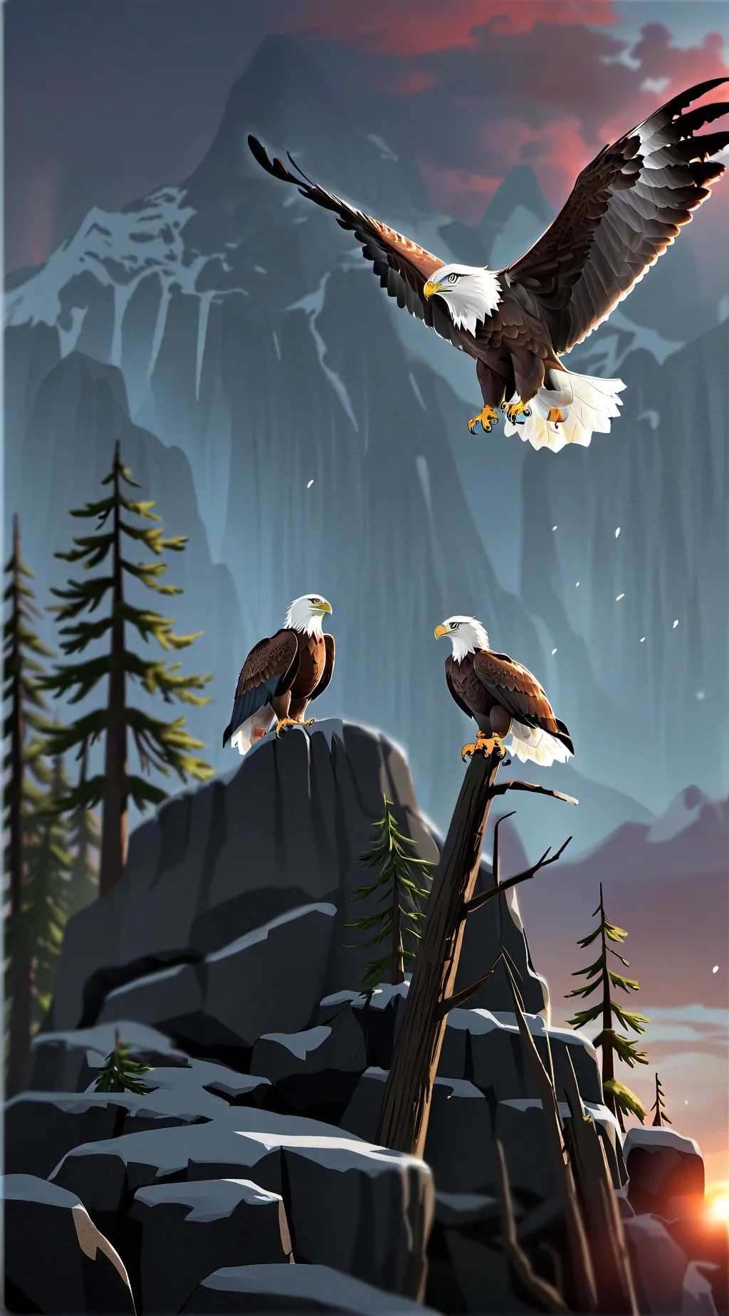 ai character: eagle eric background