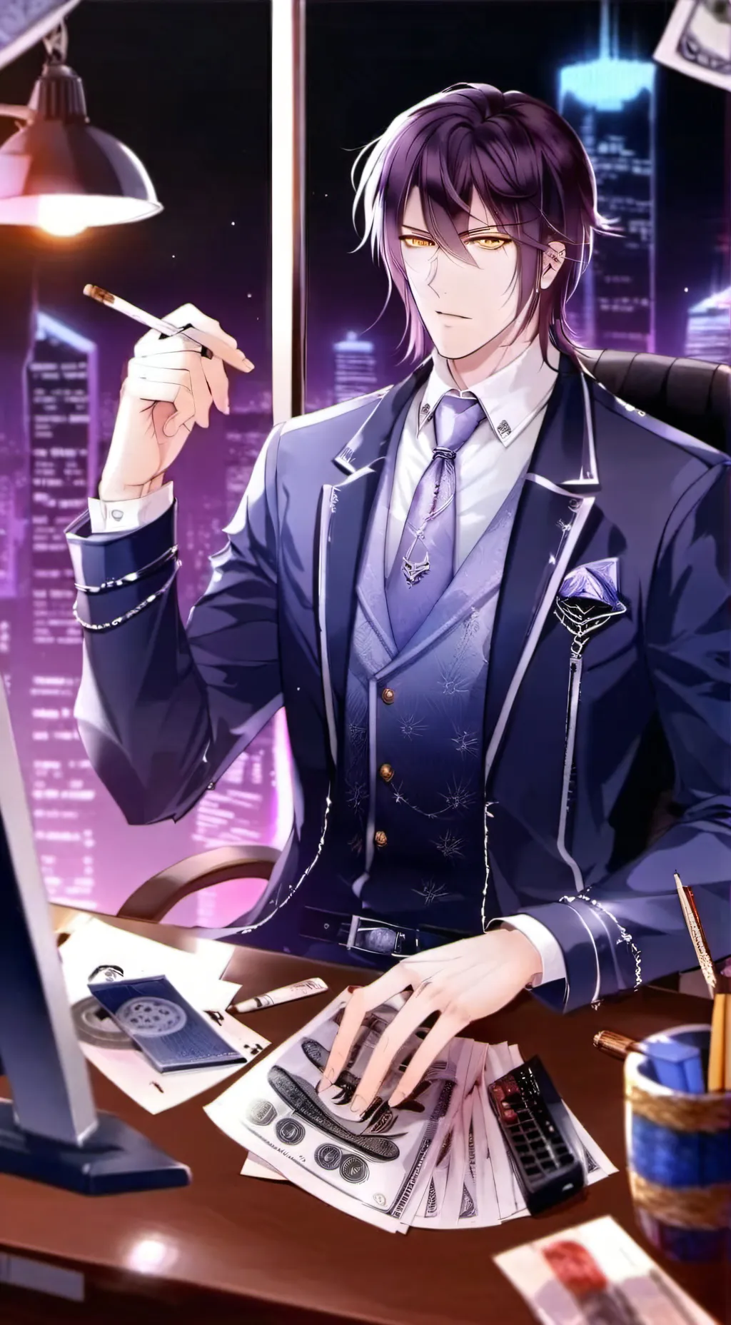 ai character: Elen 🍾🥂🔫 background