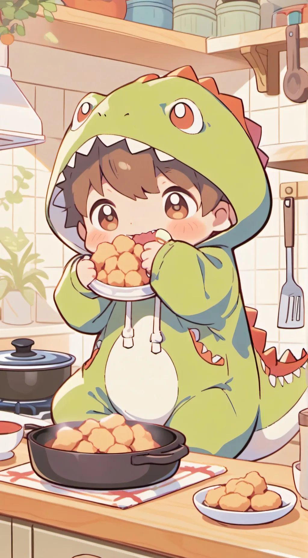 ai character: Dino bbay background