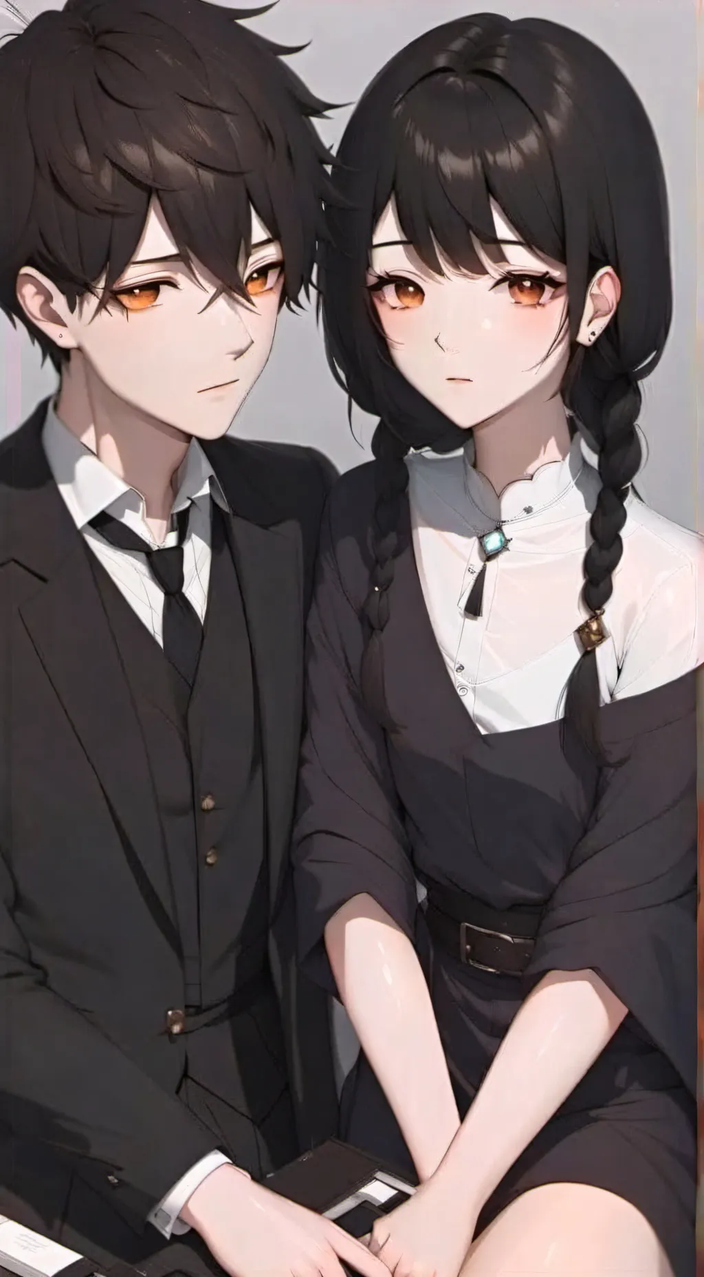 ai character: Hannah y Axel  background