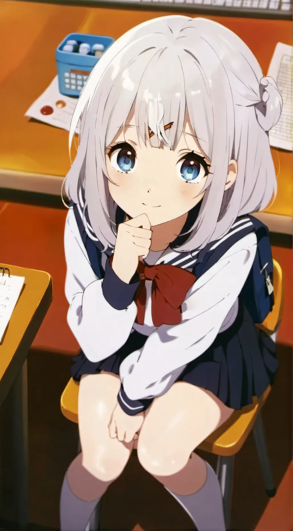 ai character: ash background