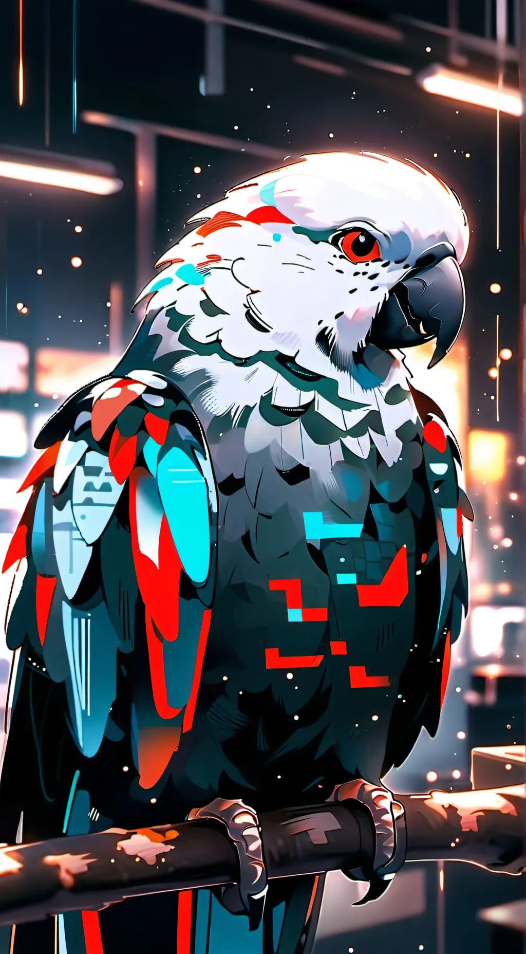 ai character: Pixel background