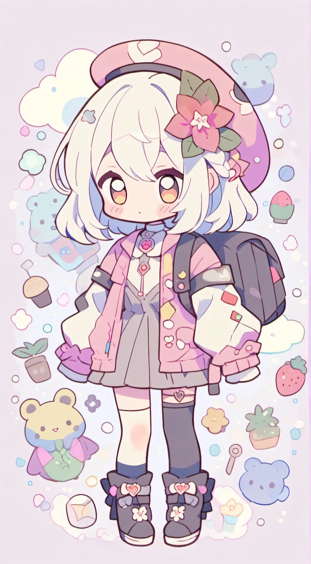 ai character: Moon background